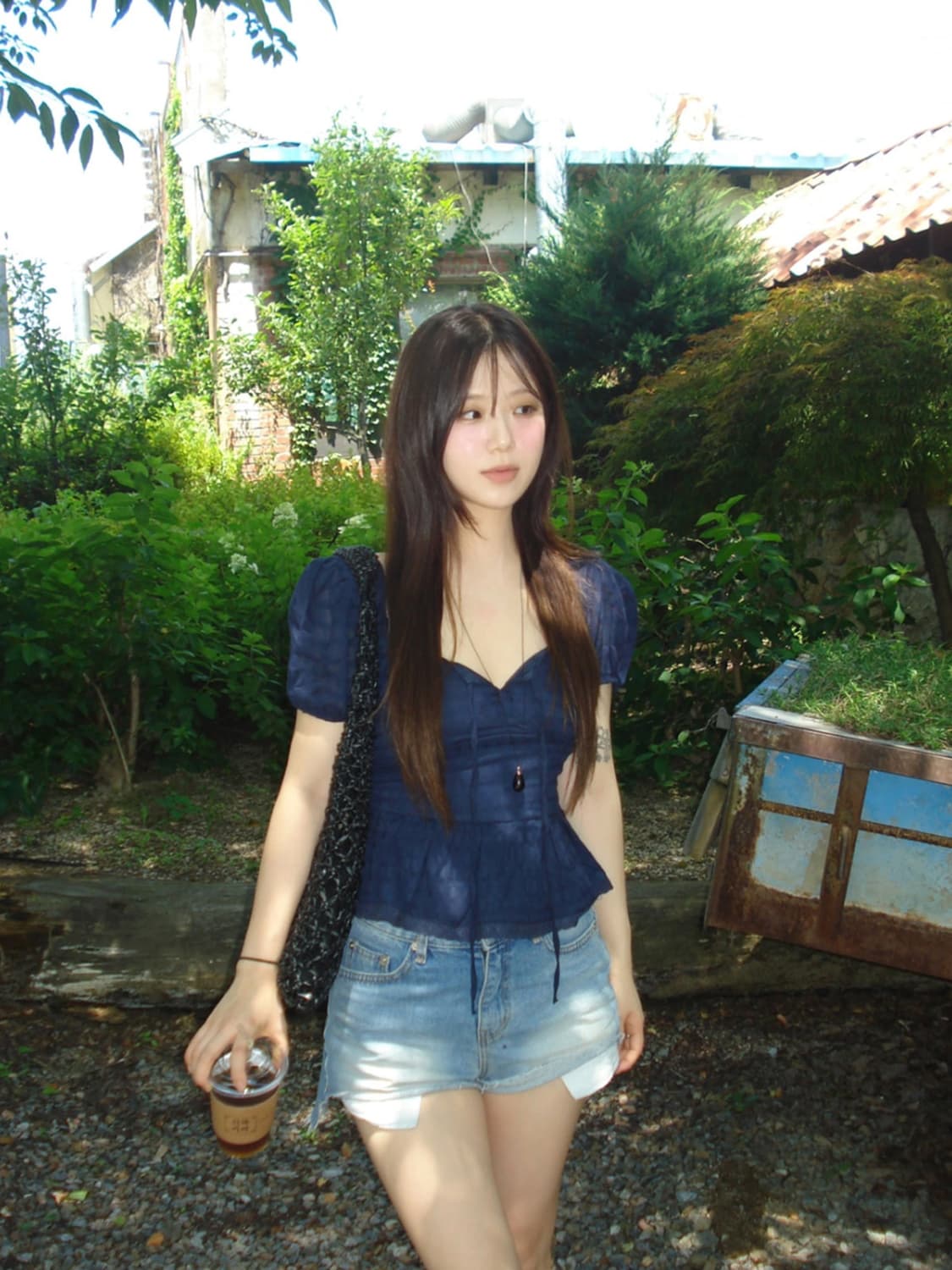 새상품) 아워캐비넷 블라우스 forest blouse 상품이미지1
