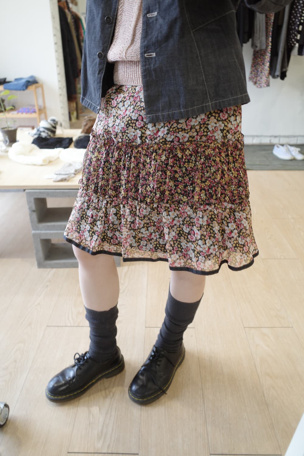 꽃 캉캉 스커트 상품이미지1