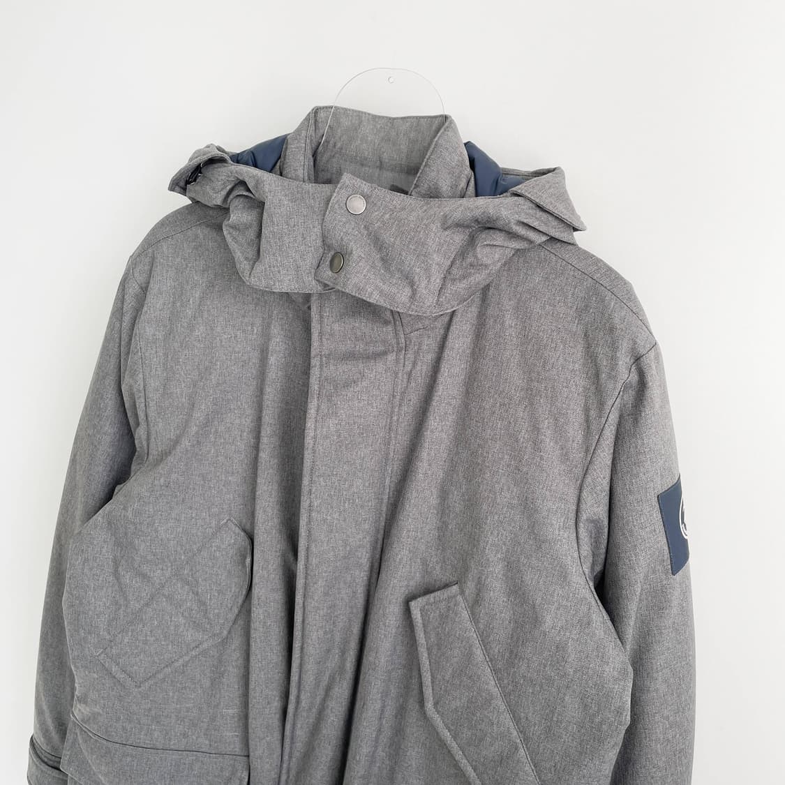 A2 브룩스 브라더스 사이드 로고 패치 덕다운 야상 패딩 100사이즈 상품이미지2