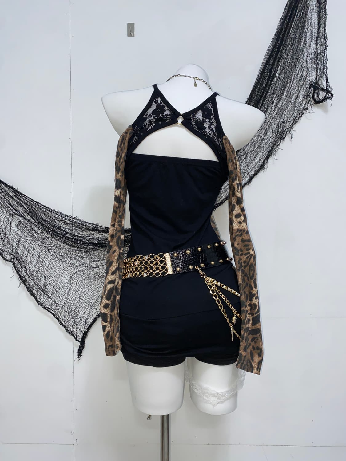 ꒰ঌ LA*BUS 오네갸루 레오파드 오프숄더 롱슬리브 ໒꒱ 상품이미지5