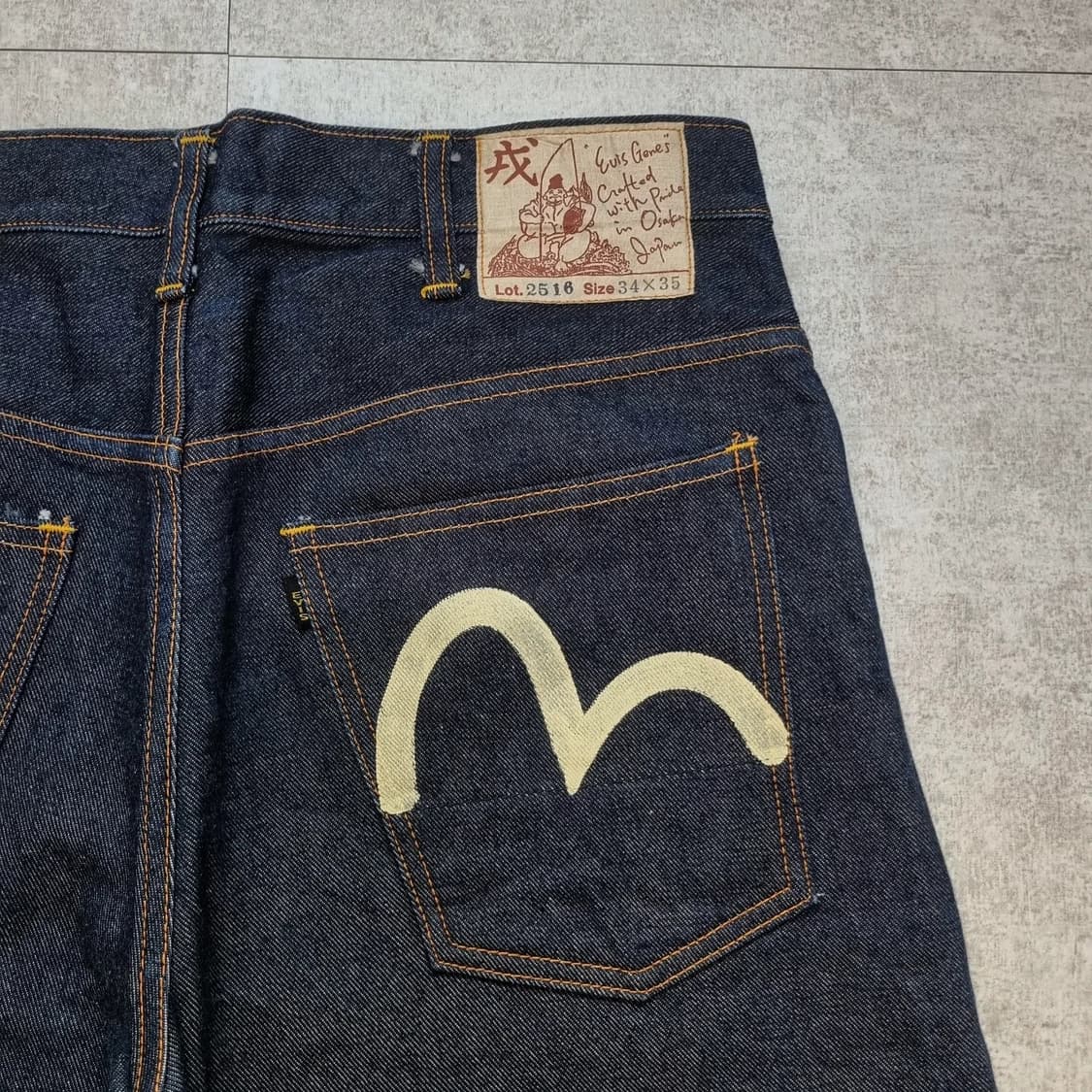 90s jpn Evis(u) 초기형 부츠컷 데드스탁 32/32 상품이미지7