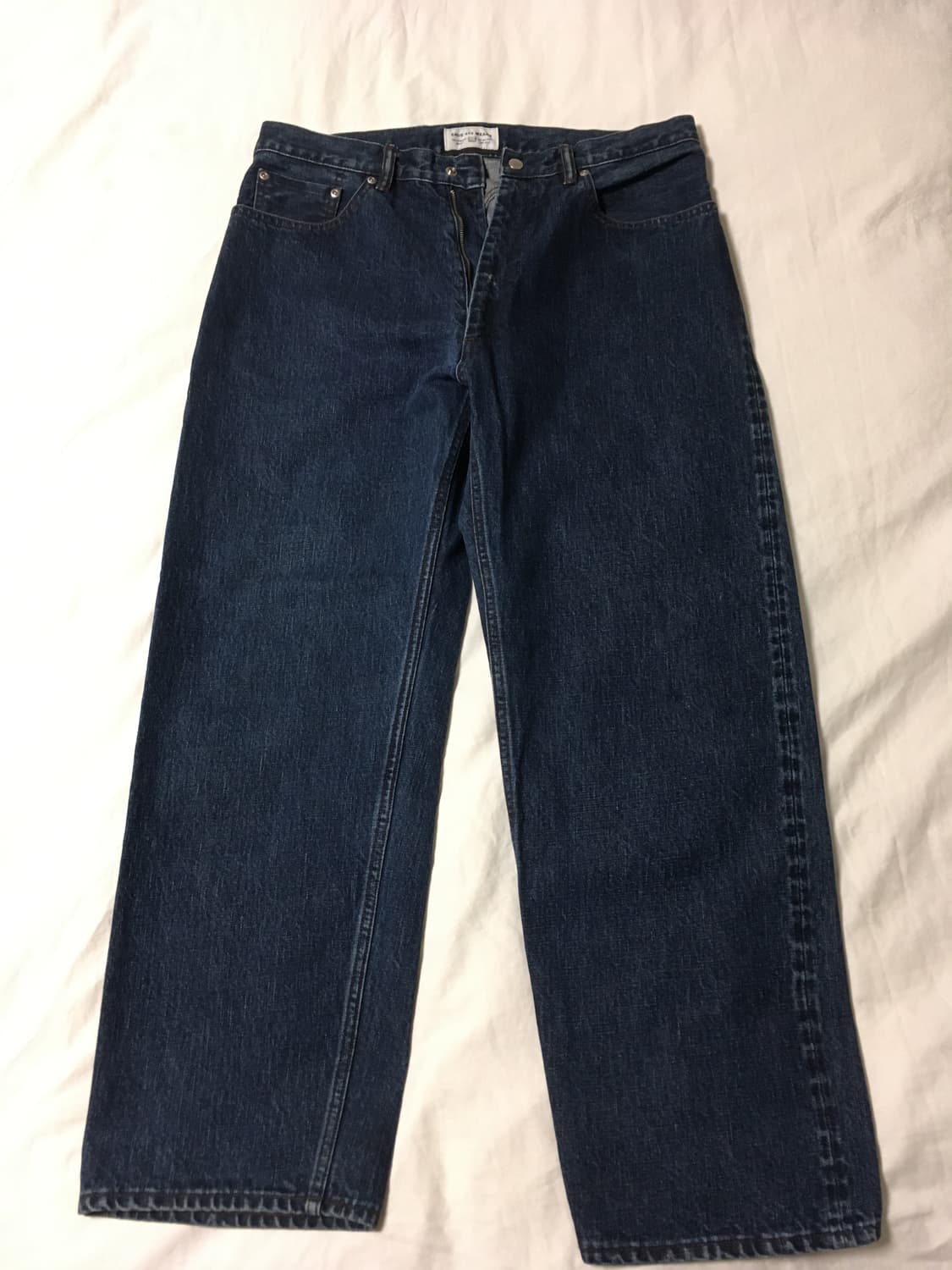 엔즈앤드민즈 5포켓 워시드 데님 인디고 (사이즈L) 상품이미지1