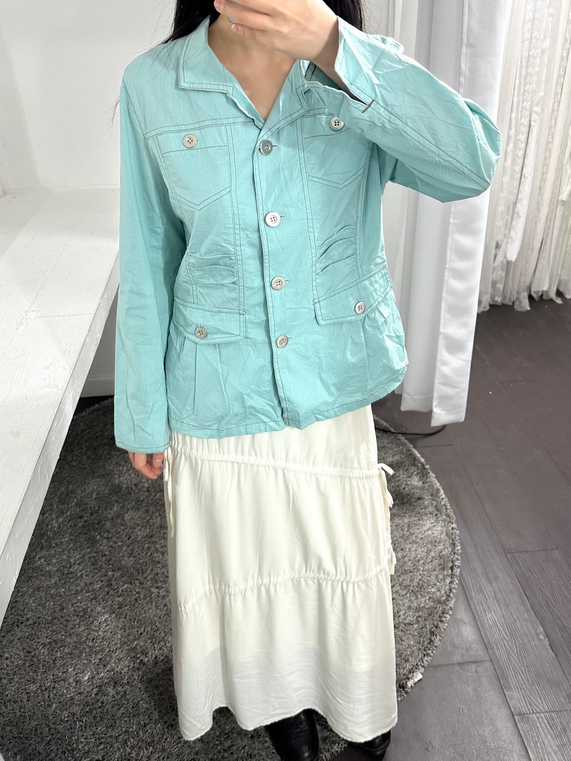 Noa-ge button jacket 상품이미지2