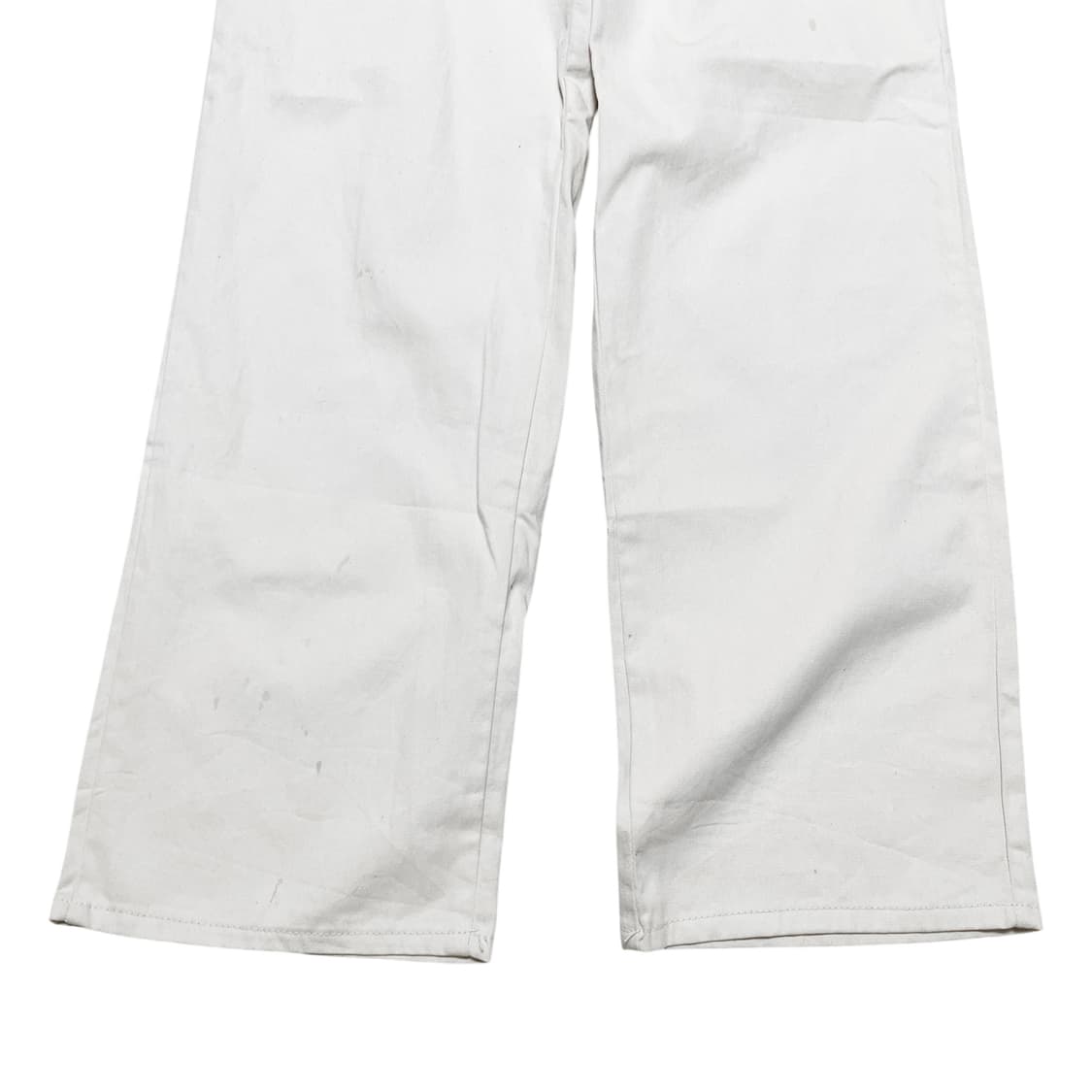 Standard wide-fit cotton pants_Ivory 상품이미지4