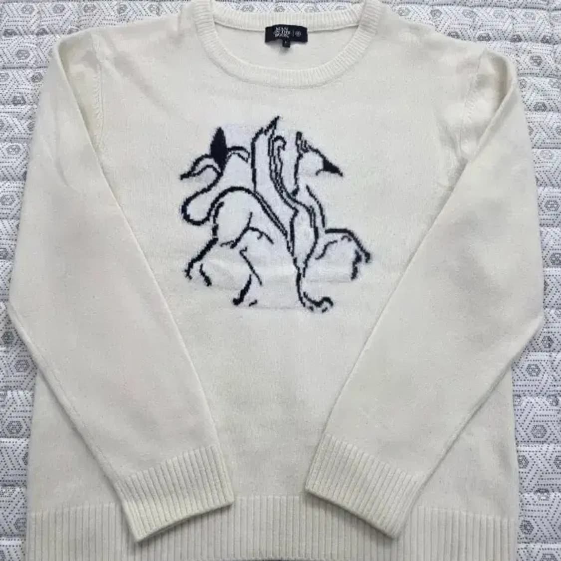 맨온더분 아이보리 울 니트 100 상품이미지7