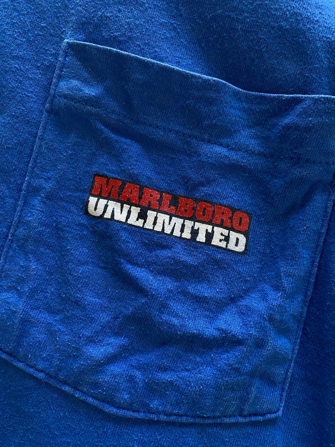 (XL) 90s 빈티지 말보로 블루 울프 티셔츠 상품이미지4