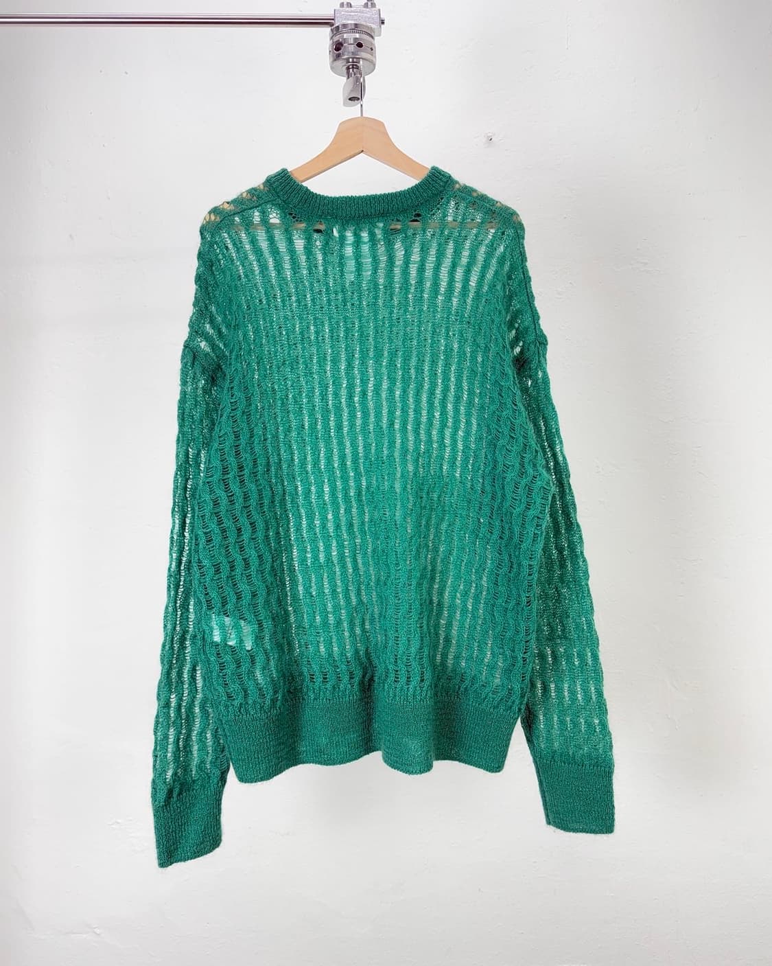 리버 그린 로드리 네트 시스루 니트 스웨터 상품이미지6