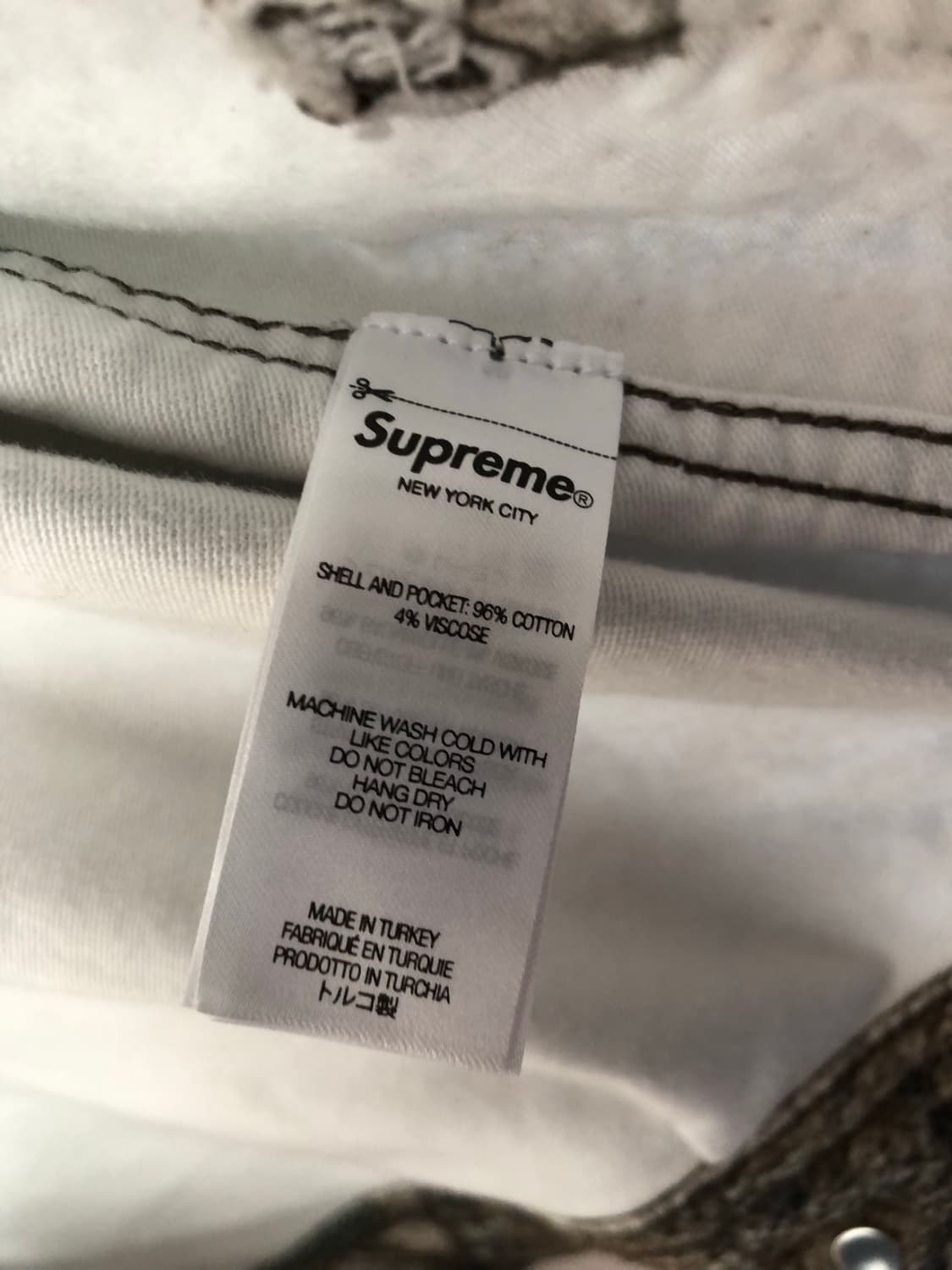 슈프림 몰스킨 리얼트리 자켓 L 상품이미지4