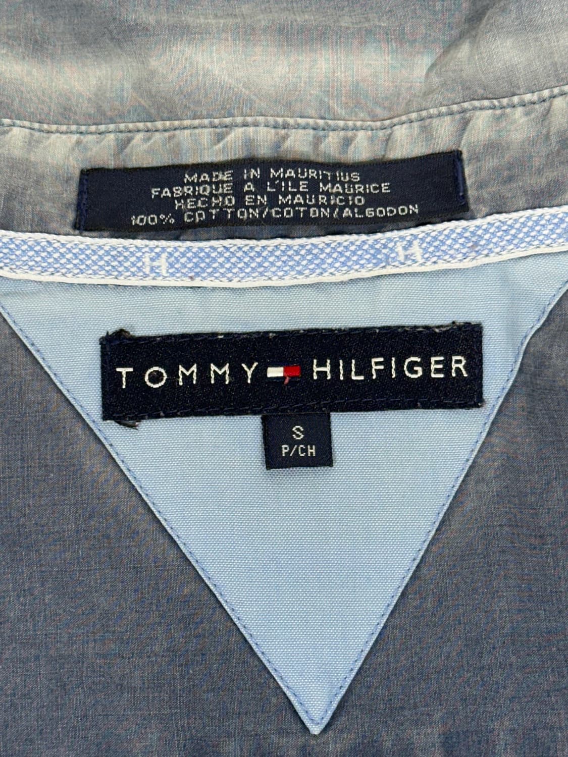 타미 힐피거 블루 오버핏 셔츠 S 상품이미지7
