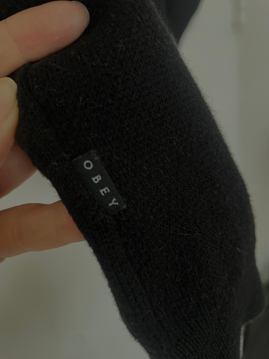 Obey 니트가디건 블랙 m 상품이미지6