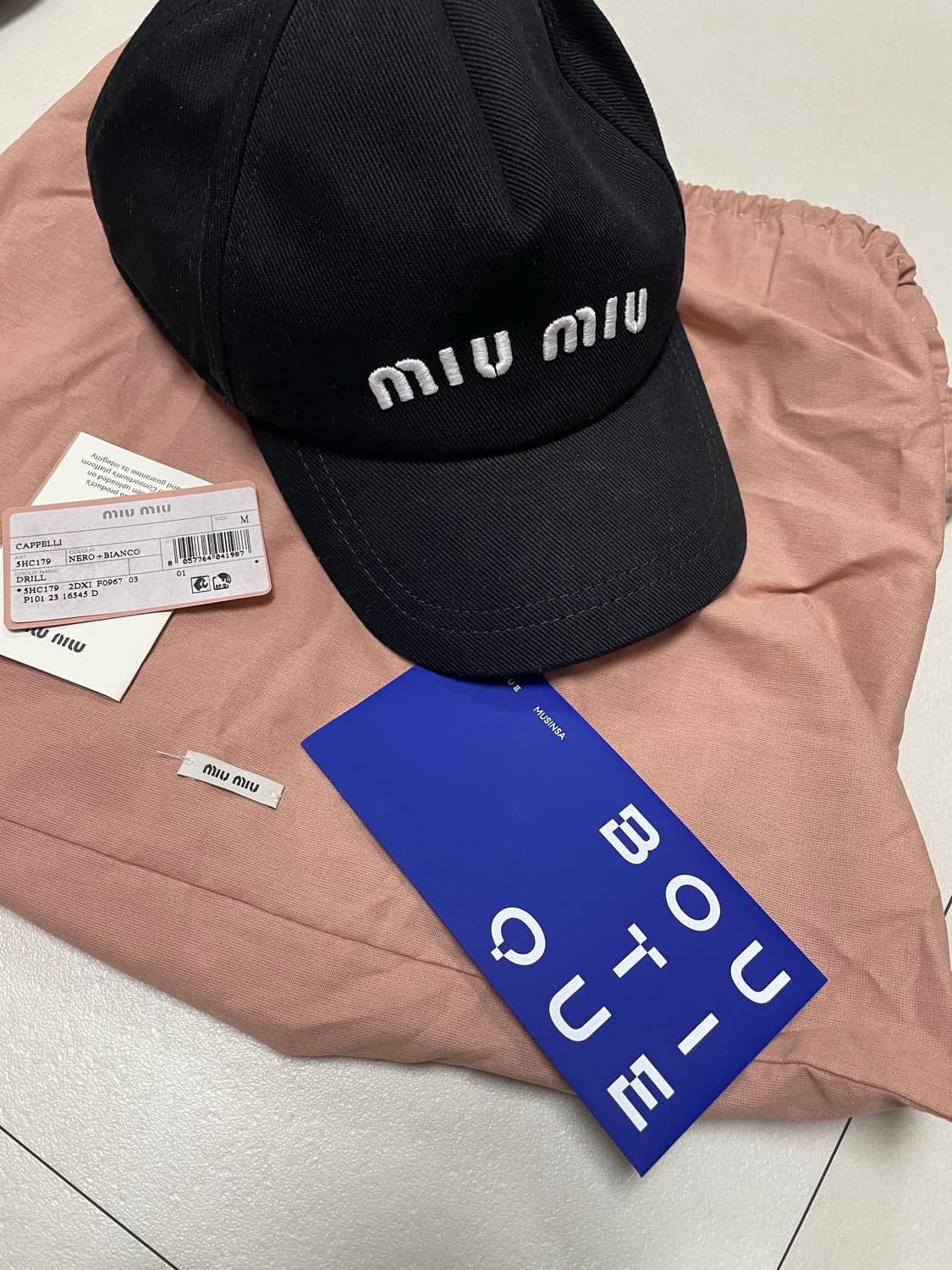 미우미우 장원영 볼캡 M사이즈 상품이미지2