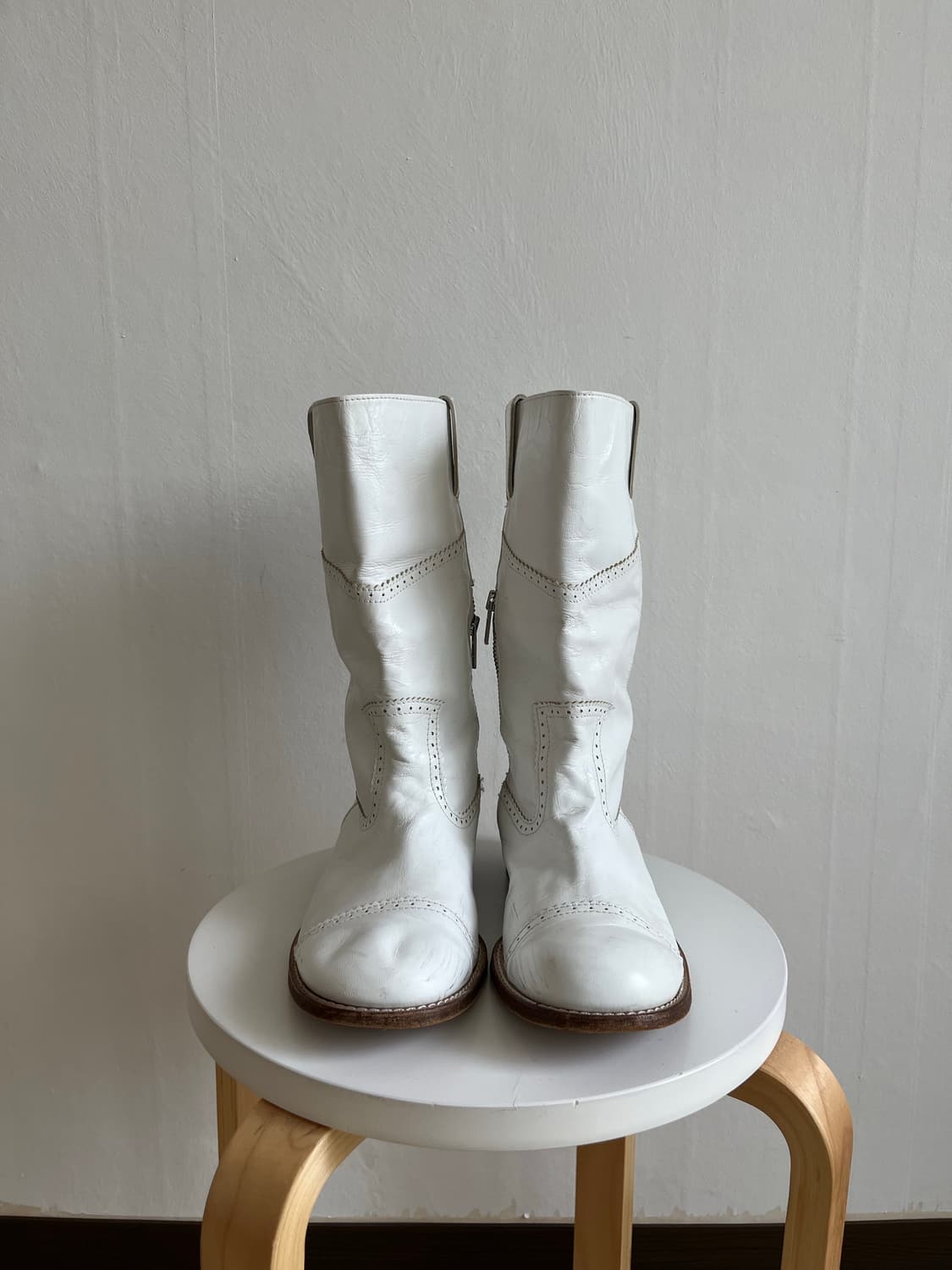 Comme des garcons tricot 화이트 부츠 상품이미지2