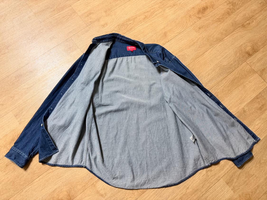 슈프림 스몰 박스 셔츠 데님 22FW L 상품이미지3