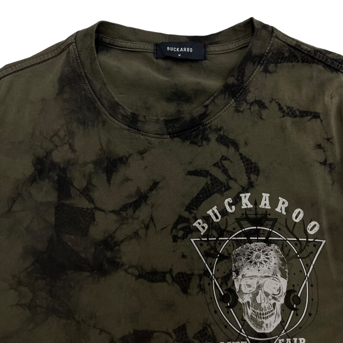 버커루 y2k 락시크맛 나염 카키 반팔 M 상품이미지5