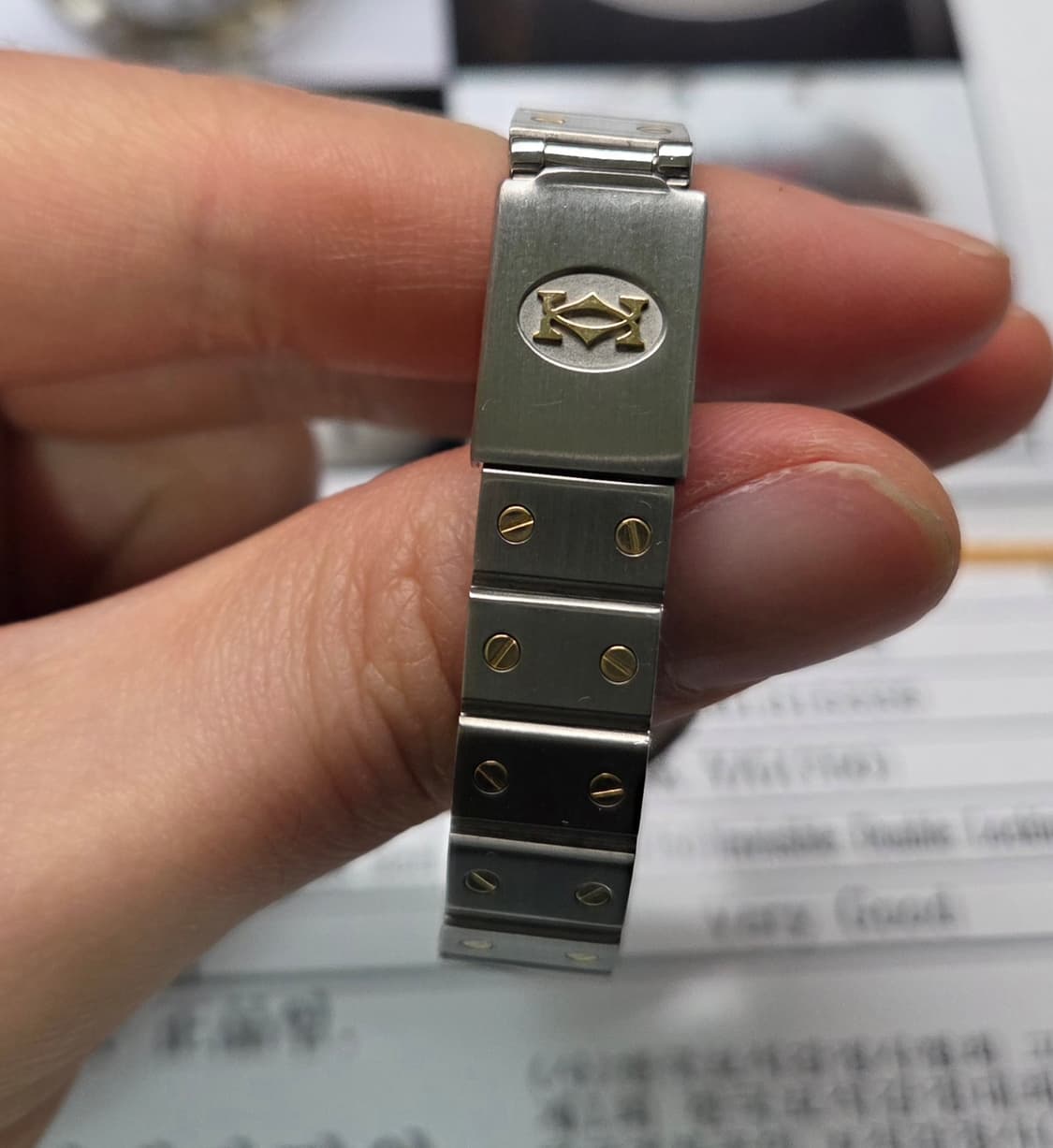 까르띠에 산토스 화이트로만 18k콤비 쿼츠 여성용 브레이슬릿 ver. ( 상품이미지9