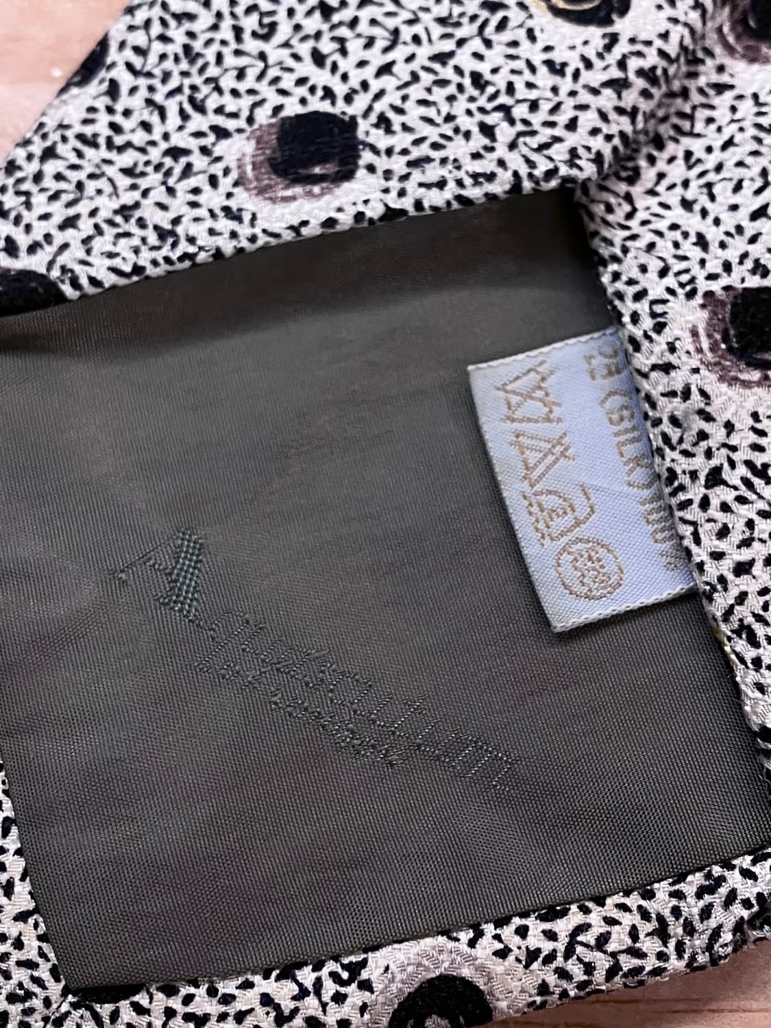 아쿠아스큐텀 도트 패턴 넥타이 베이지    #csz3209 상품이미지4