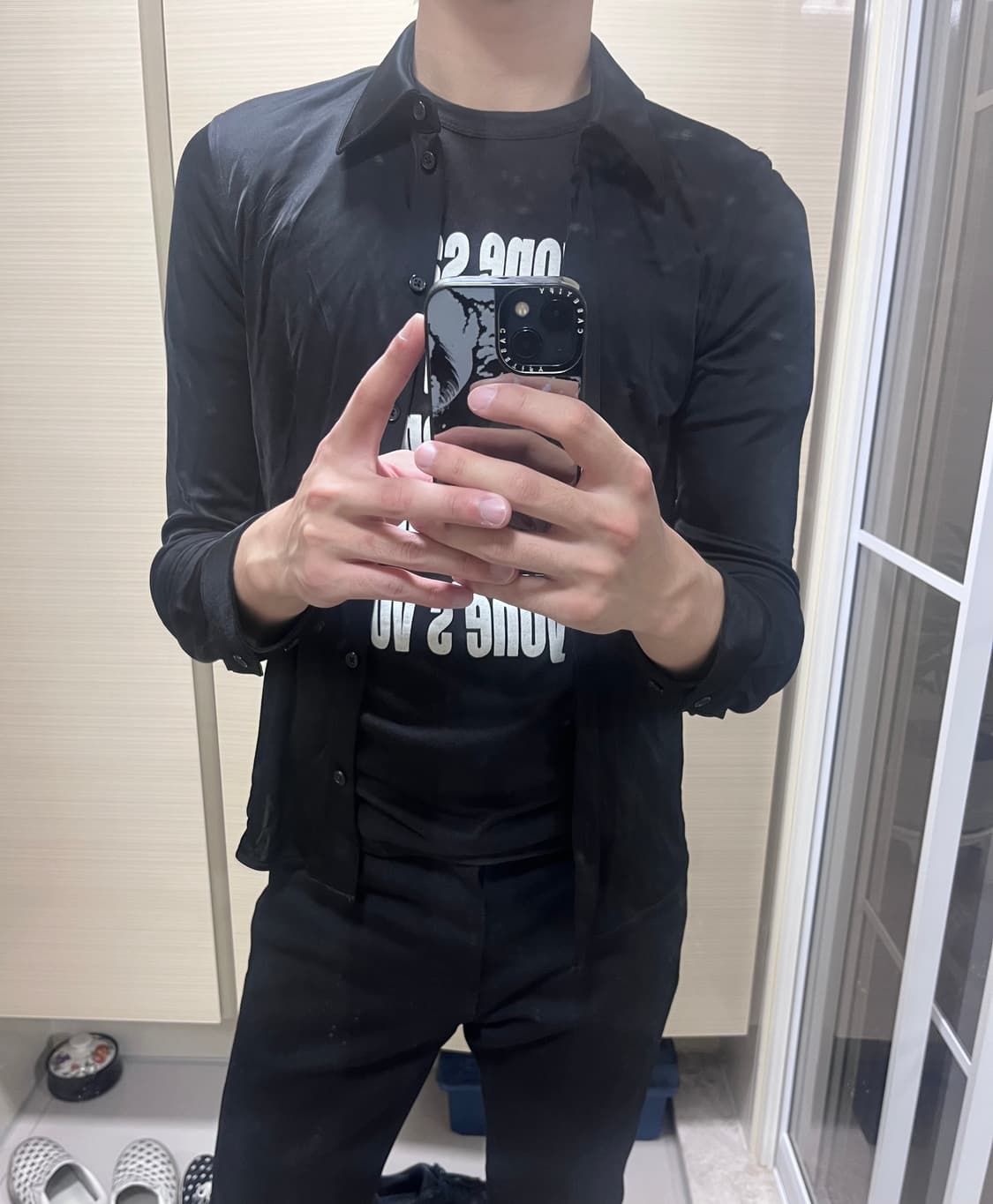 핼무트랭 실크 셔츠 상품이미지1