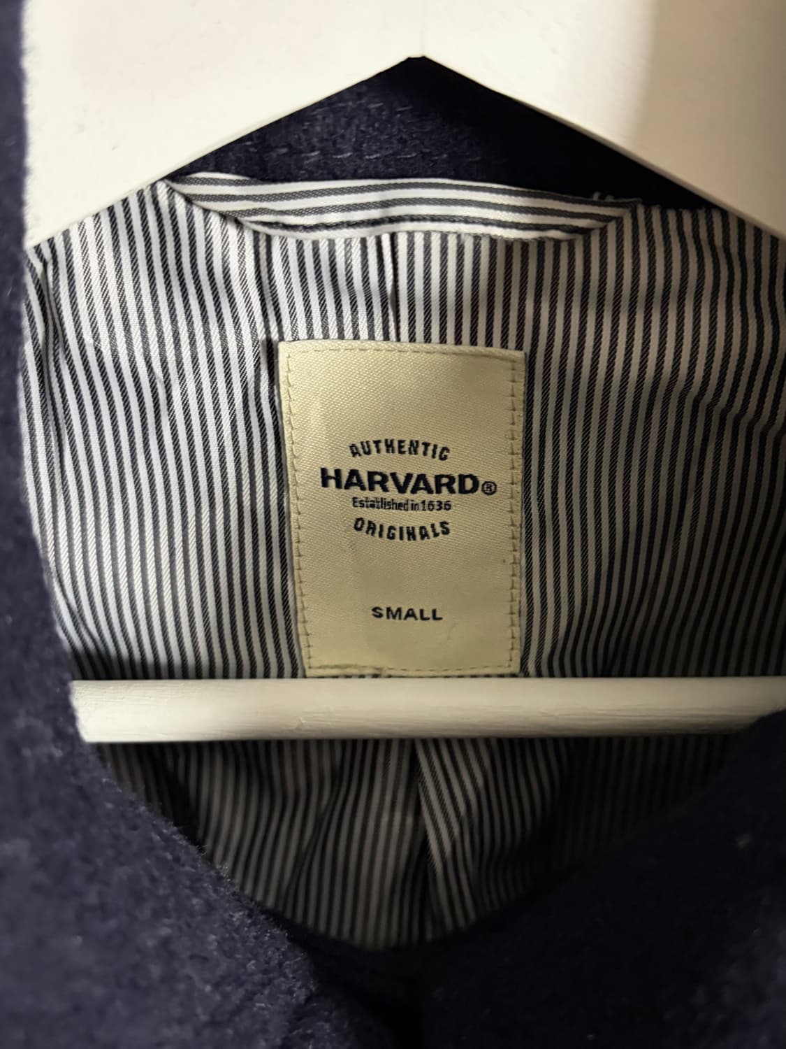 Havard 하이넥 피코트 네이비 상품이미지8