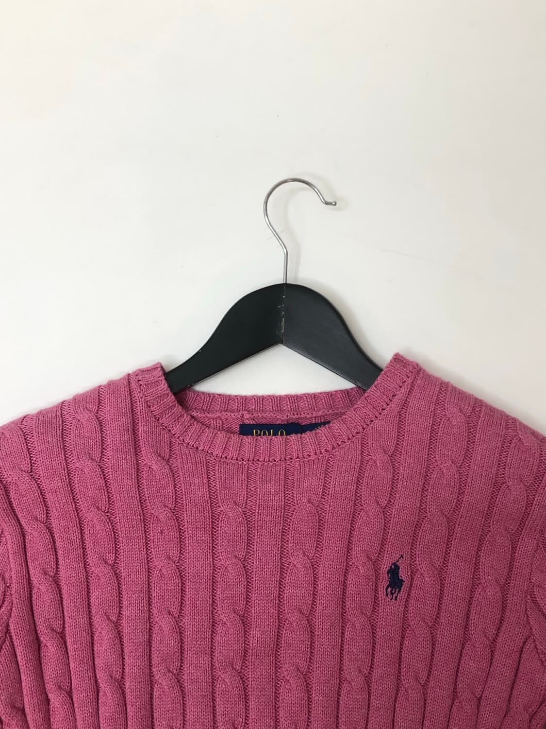 Polo 폴로 랄프로렌 핑크 케이블 니트 상품이미지3