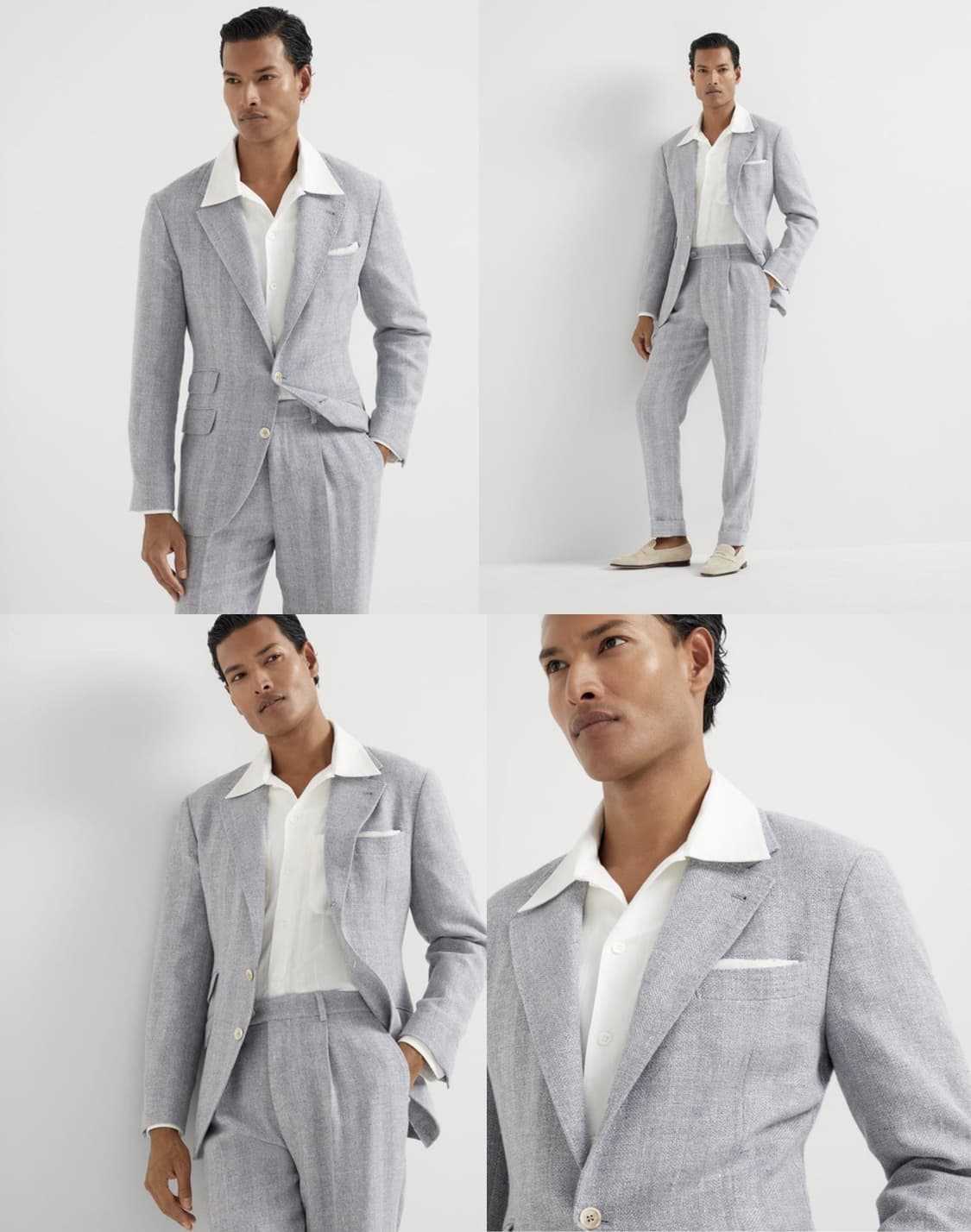 브루넬로 쿠치넬리 / 비치 클럽 오픈 칼라 셔츠 / L (국내 105) 상품이미지5