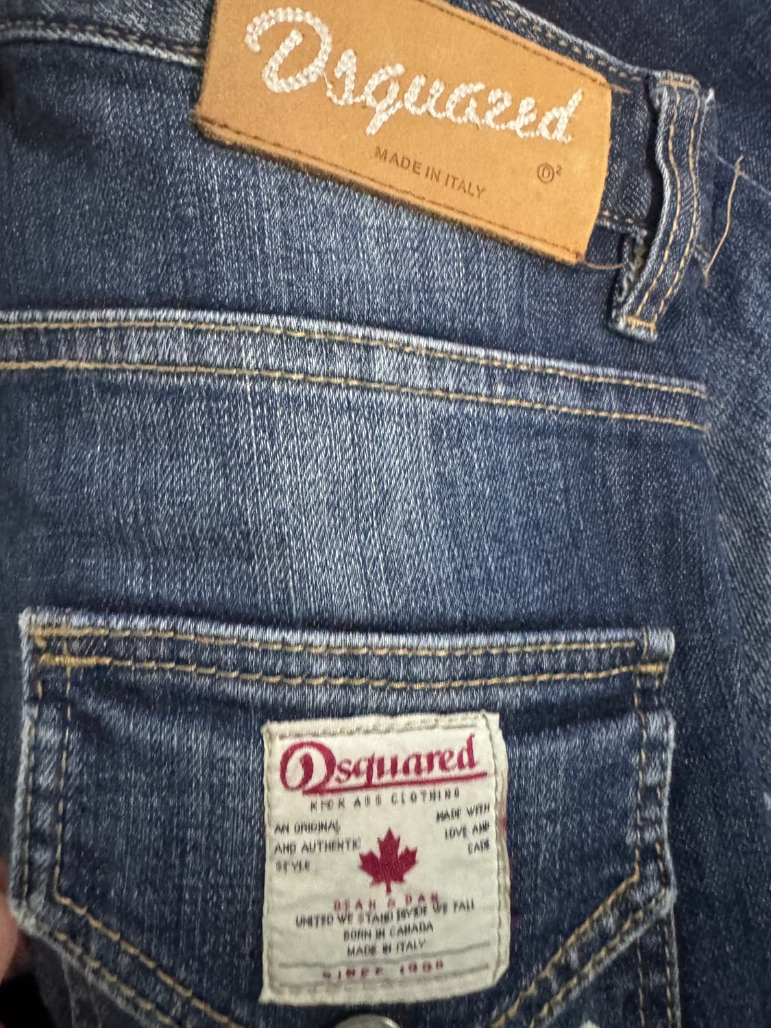 여성 디스퀘어드2 캐냐다 로고 빈티지 워싱 버튼 데님팬츠 상품이미지6