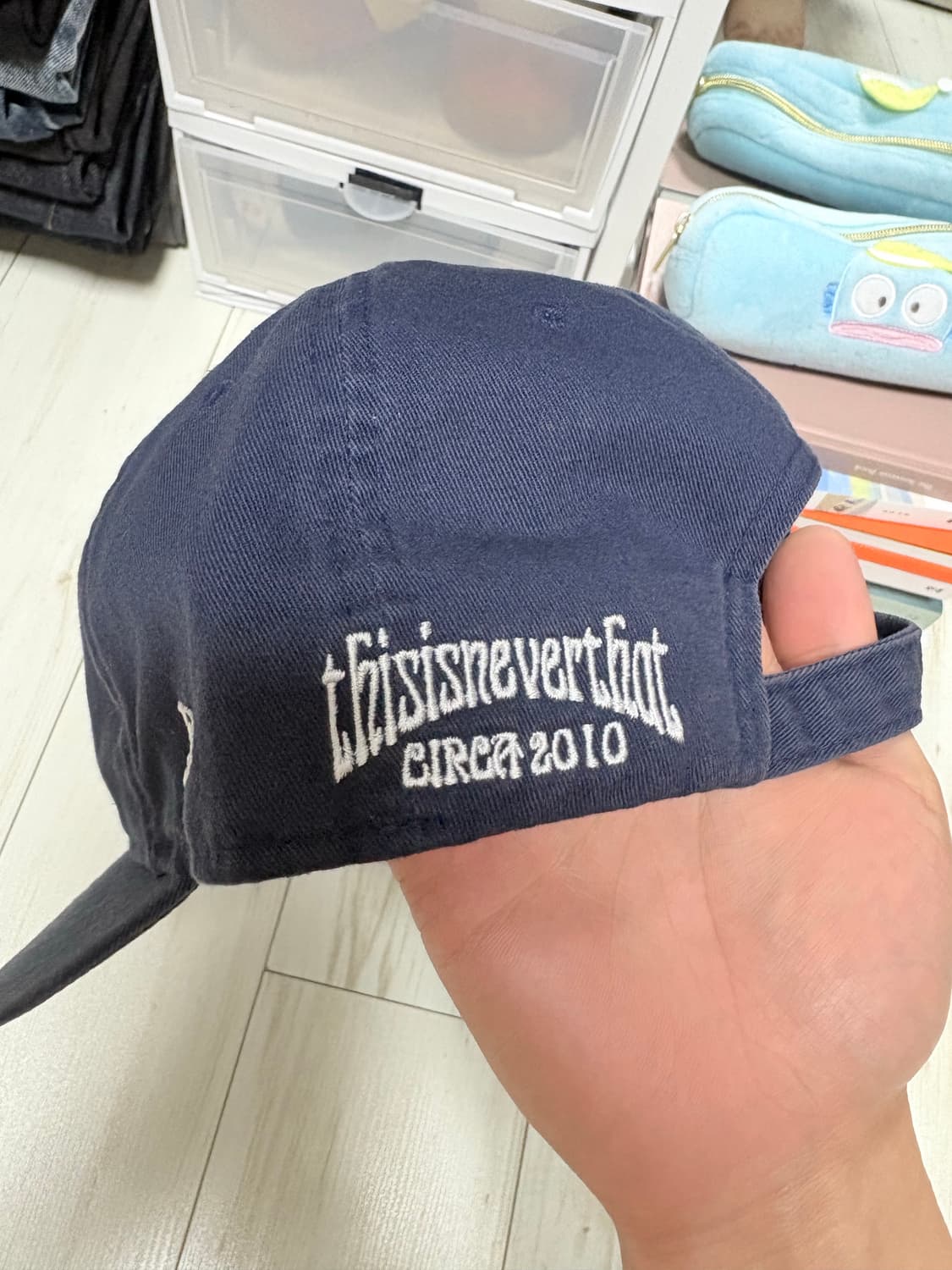 디스이즈네버댓x뉴에라xmlb 스트랩백 네이비  상품이미지2