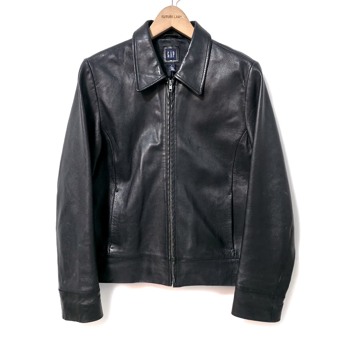 [W/L] 올드 갭 싱글 레더 자켓 블랙 상품이미지1
