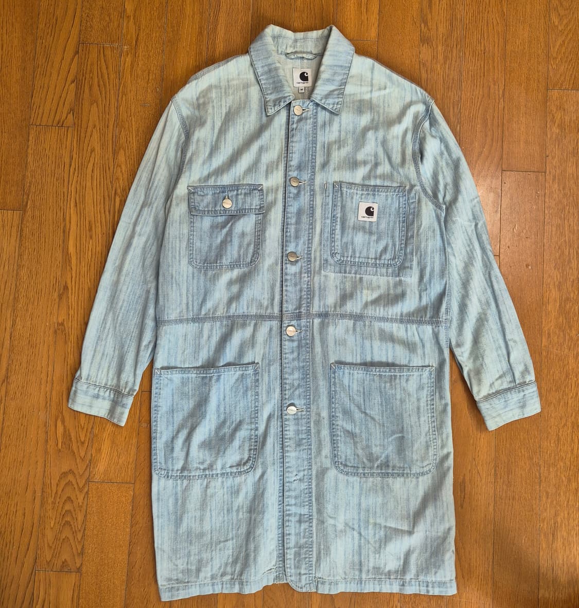 [M]칼하트 Carhatt 라이트 워시 데님 코트 자켓 상품이미지1