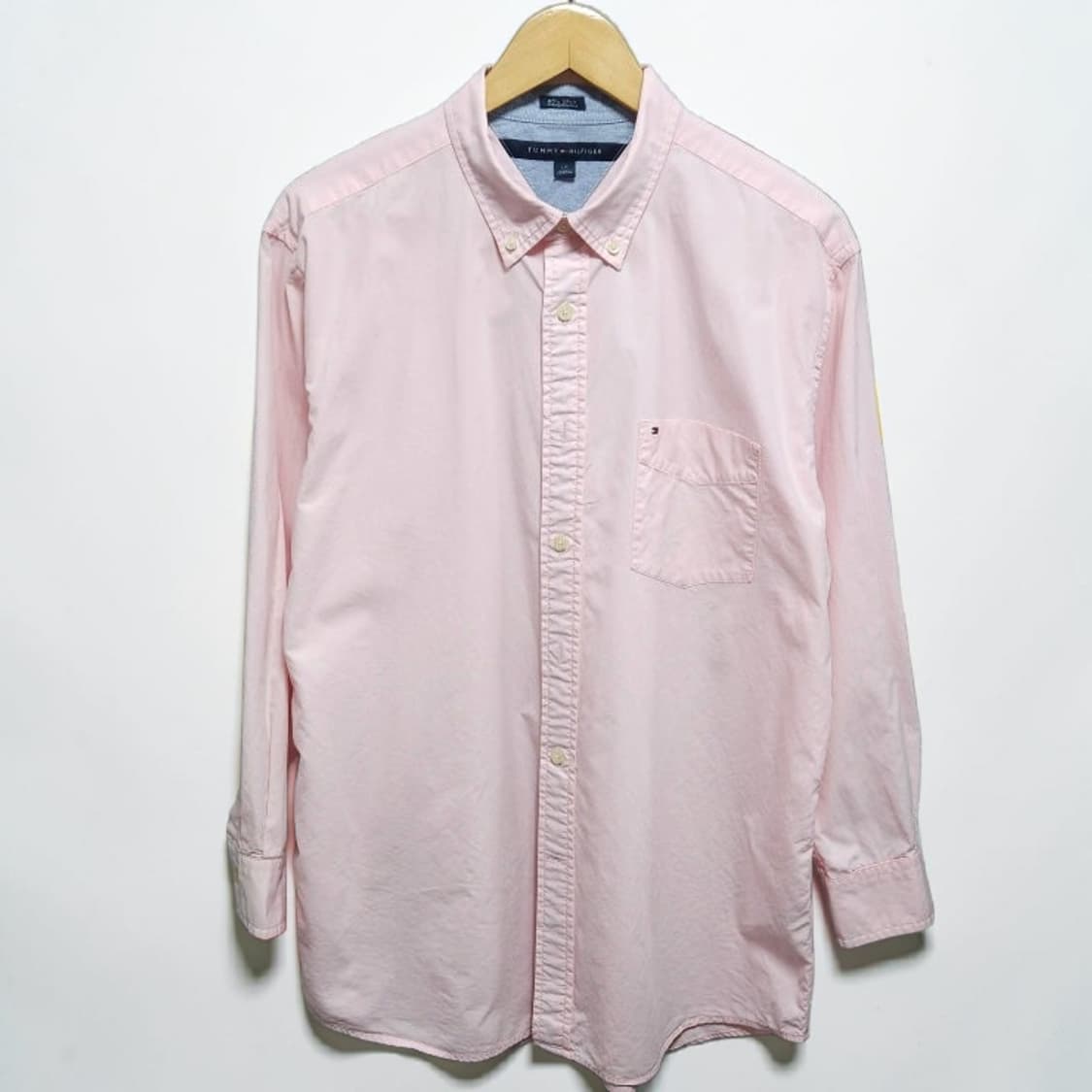 100~105 TOMMY 타미 힐피거 셔츠 핑크 상품이미지1