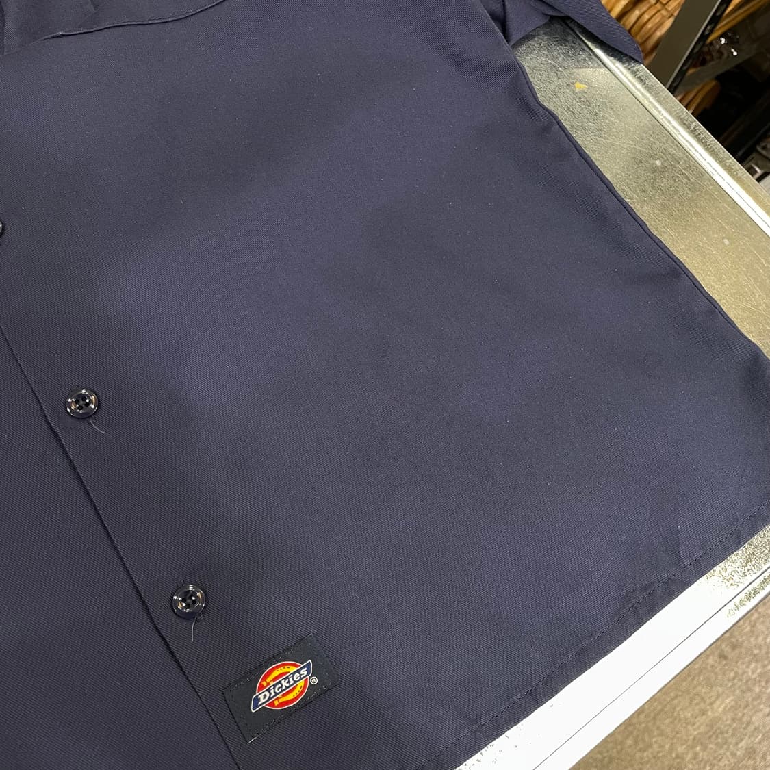 (M) Dickies 디키즈 워크 셔츠 네이비 상품이미지6