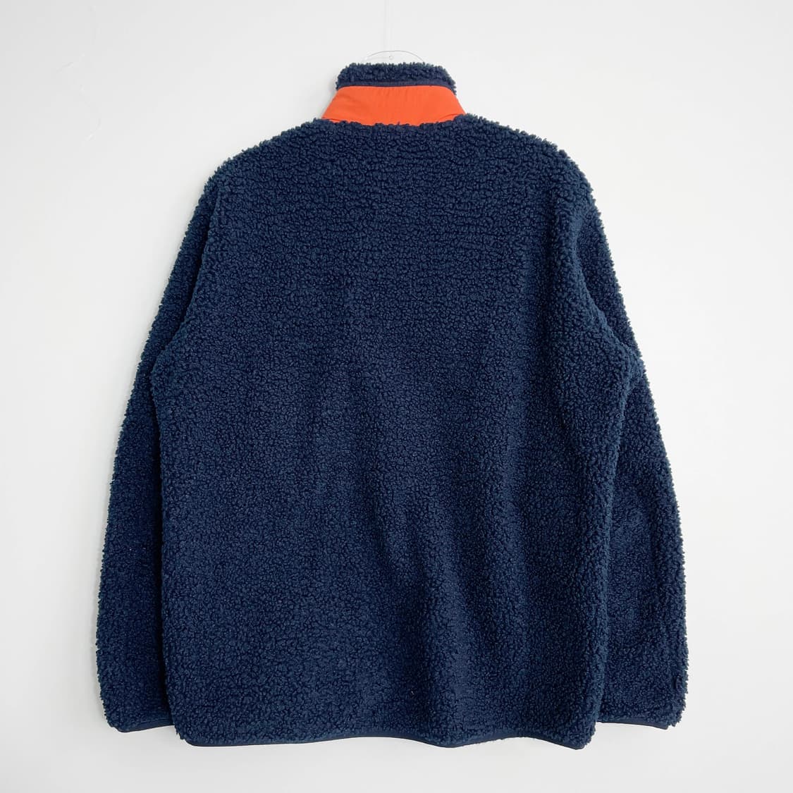A1 유니클로 x JW 앤더슨 네이비 오렌지 배색 플리스 재킷 L사이즈 상품이미지3