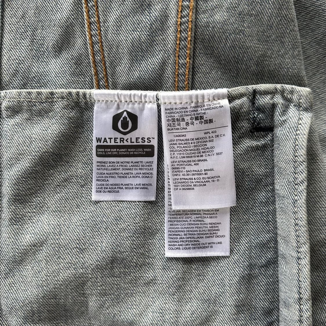 [L]리바이스 x 버질 아블로 빅E 프리미엄 트러커 데님 자켓 상품이미지10