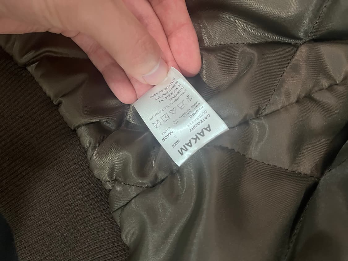 아캄 레더자켓 Piping Leather Blouson (Brown) 상품이미지5