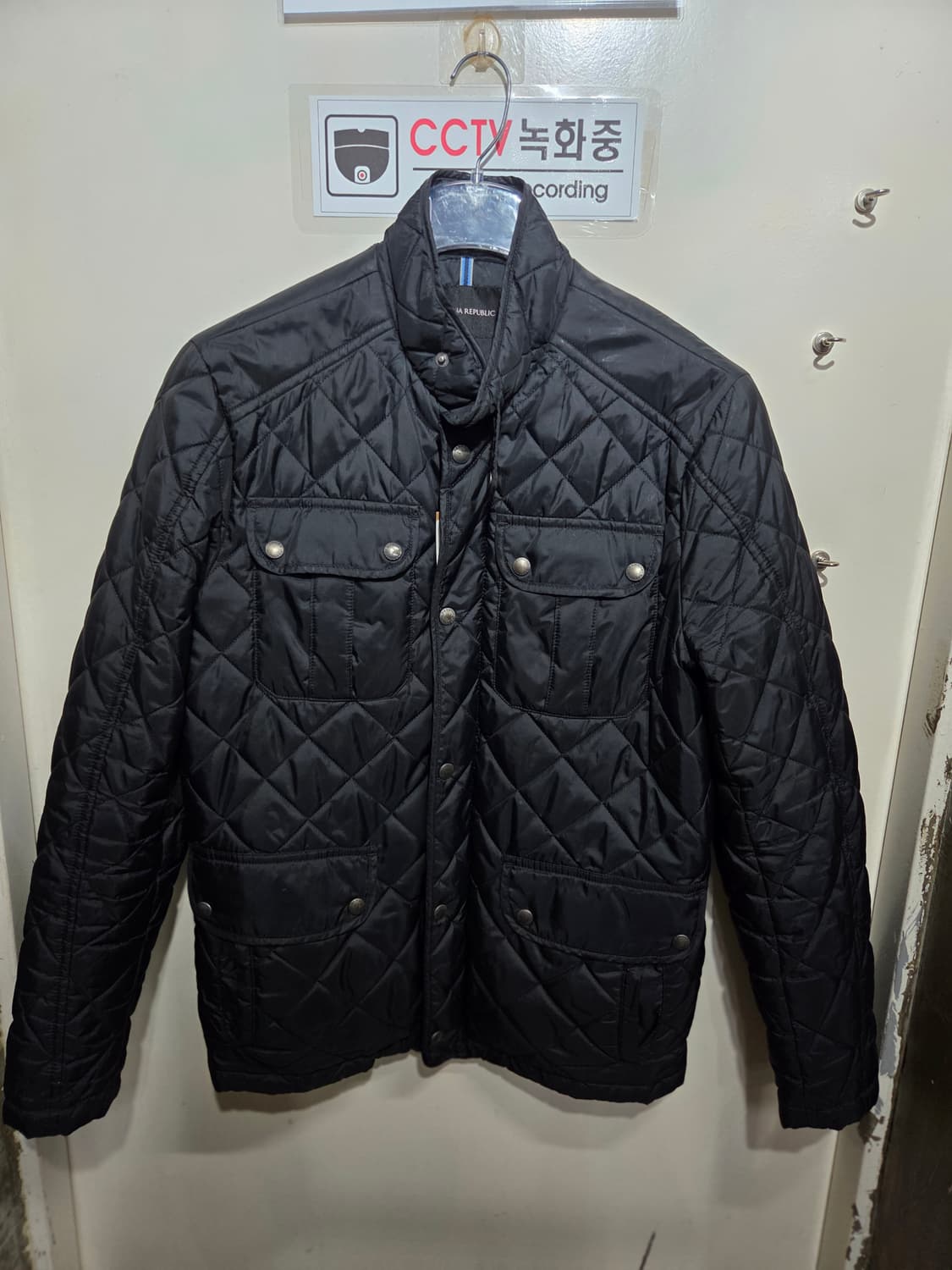 남성 블랙 퀼팅 자켓 상품이미지1