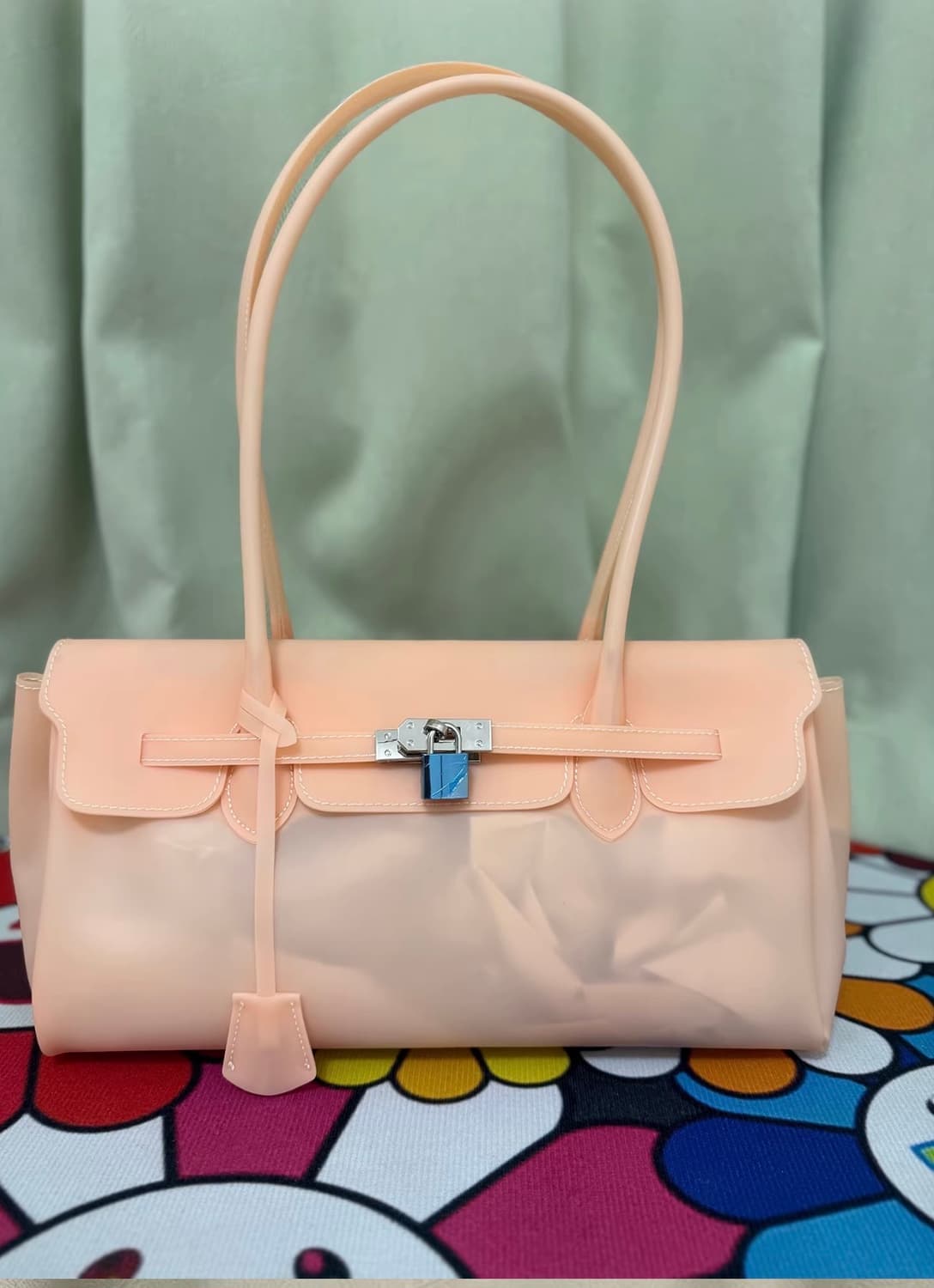 젤리버킨백/jelly firkin bag (cream peach) 상품이미지1