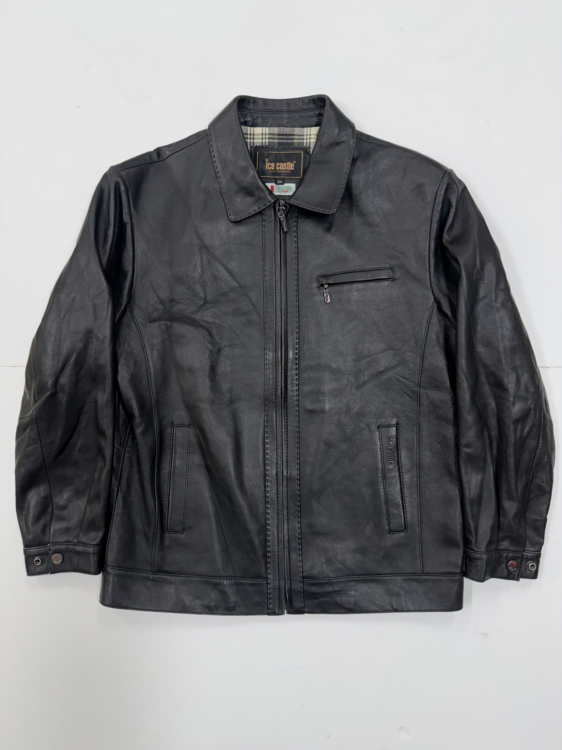 Sheepskin leather 집업 자켓 상품이미지1