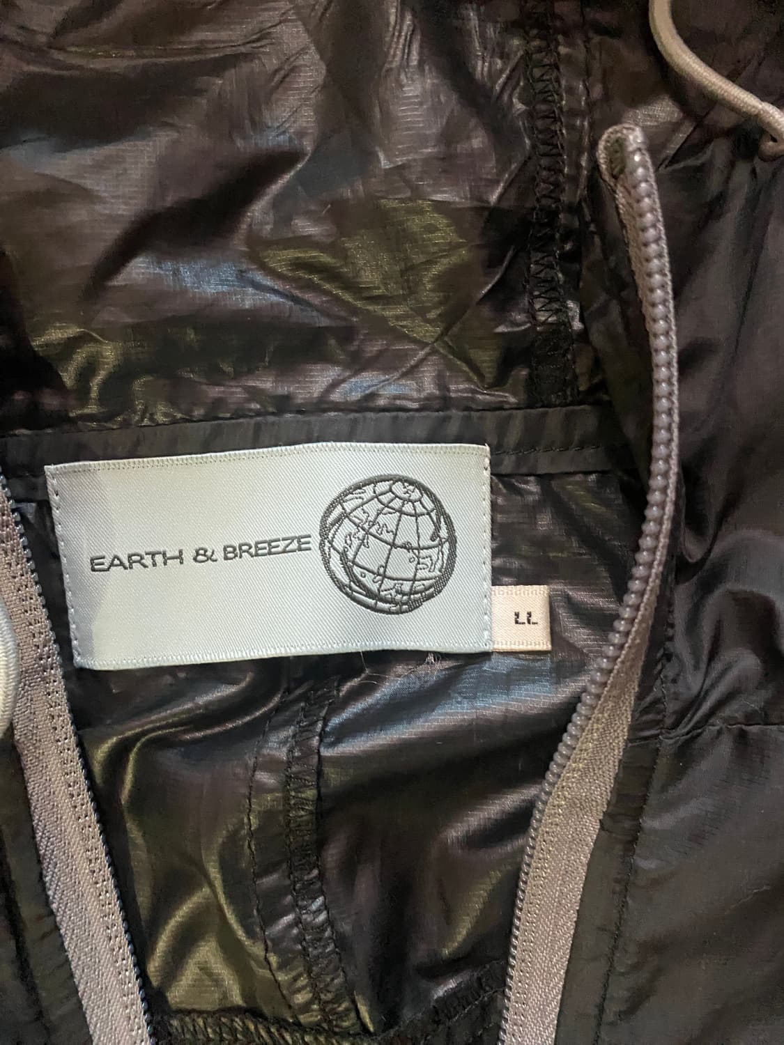 (일본판) EARTH & BREEZE 골프웨어 블랙 바람막이 LL (10 상품이미지3