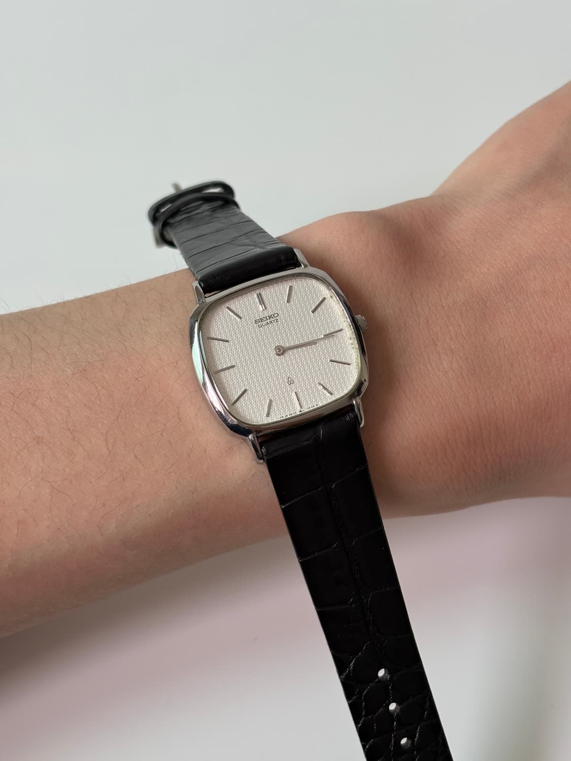 1980s Chariot Texture Dial Square Quartz 상품이미지7