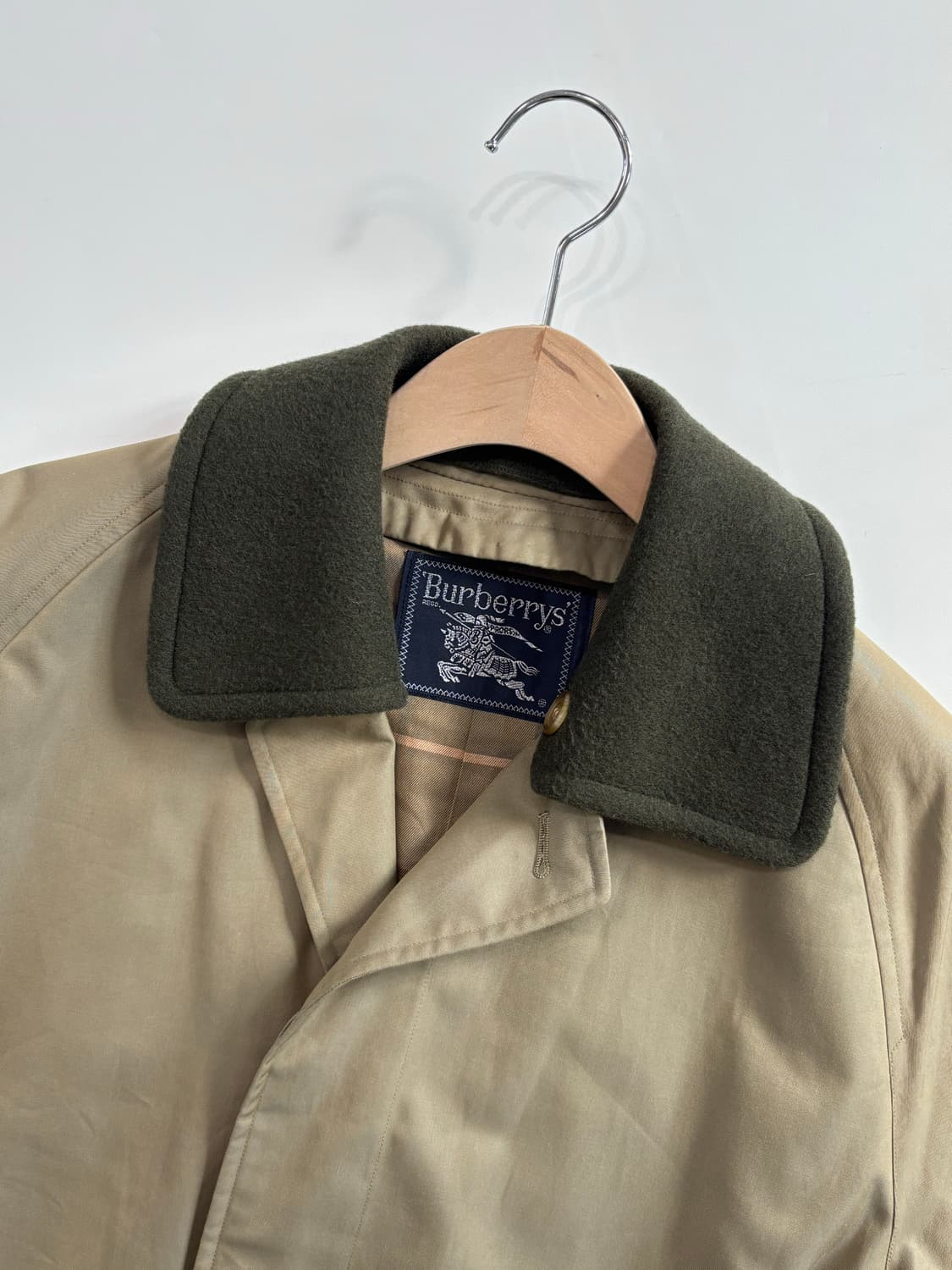 Burberry 버버리 카라 커버 카키 롱 트렌치코트 상품이미지7