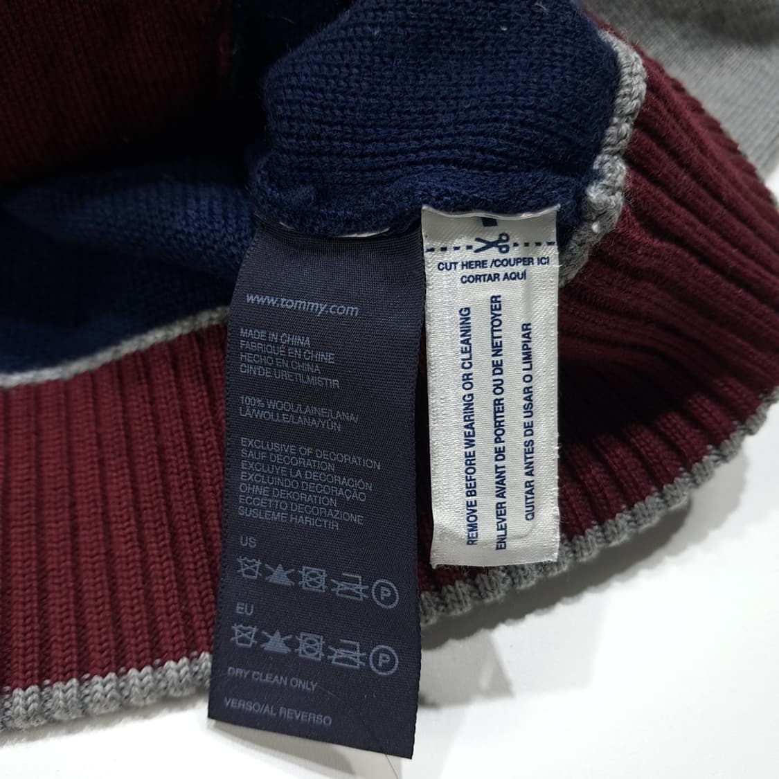 CL182 M 타미힐피거 바시티 니트 가디건 상품이미지6