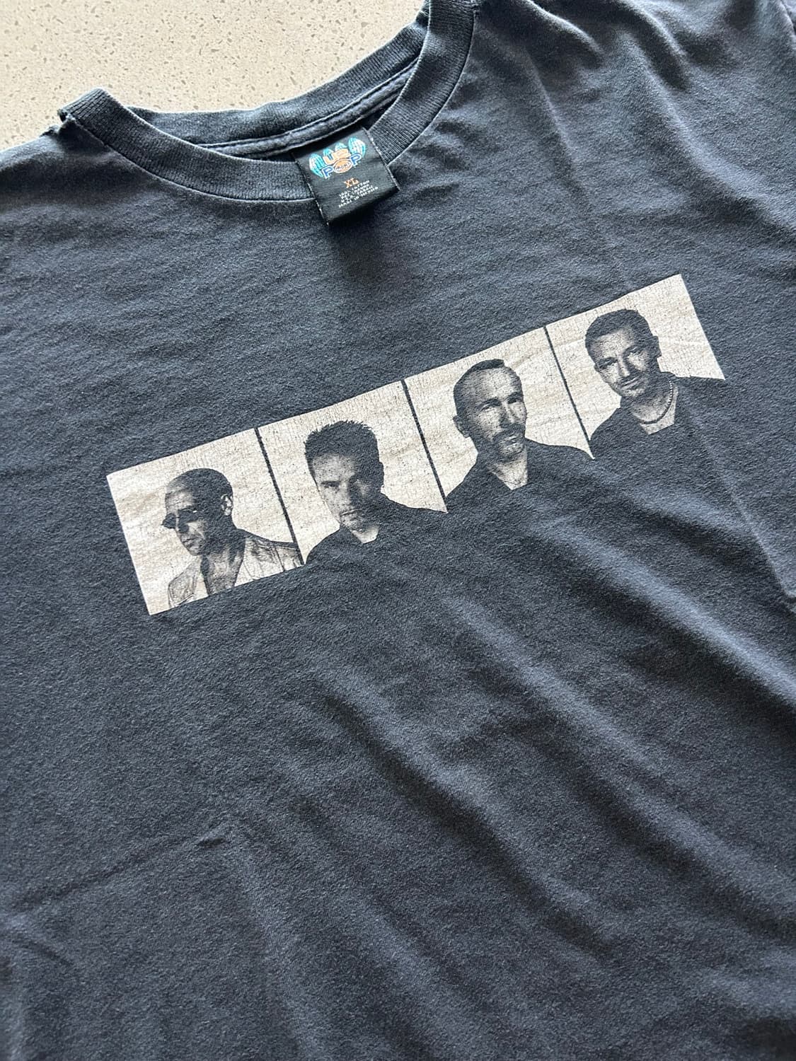 90s U2 투어 빈티지 티셔츠 Distressed 상품이미지8