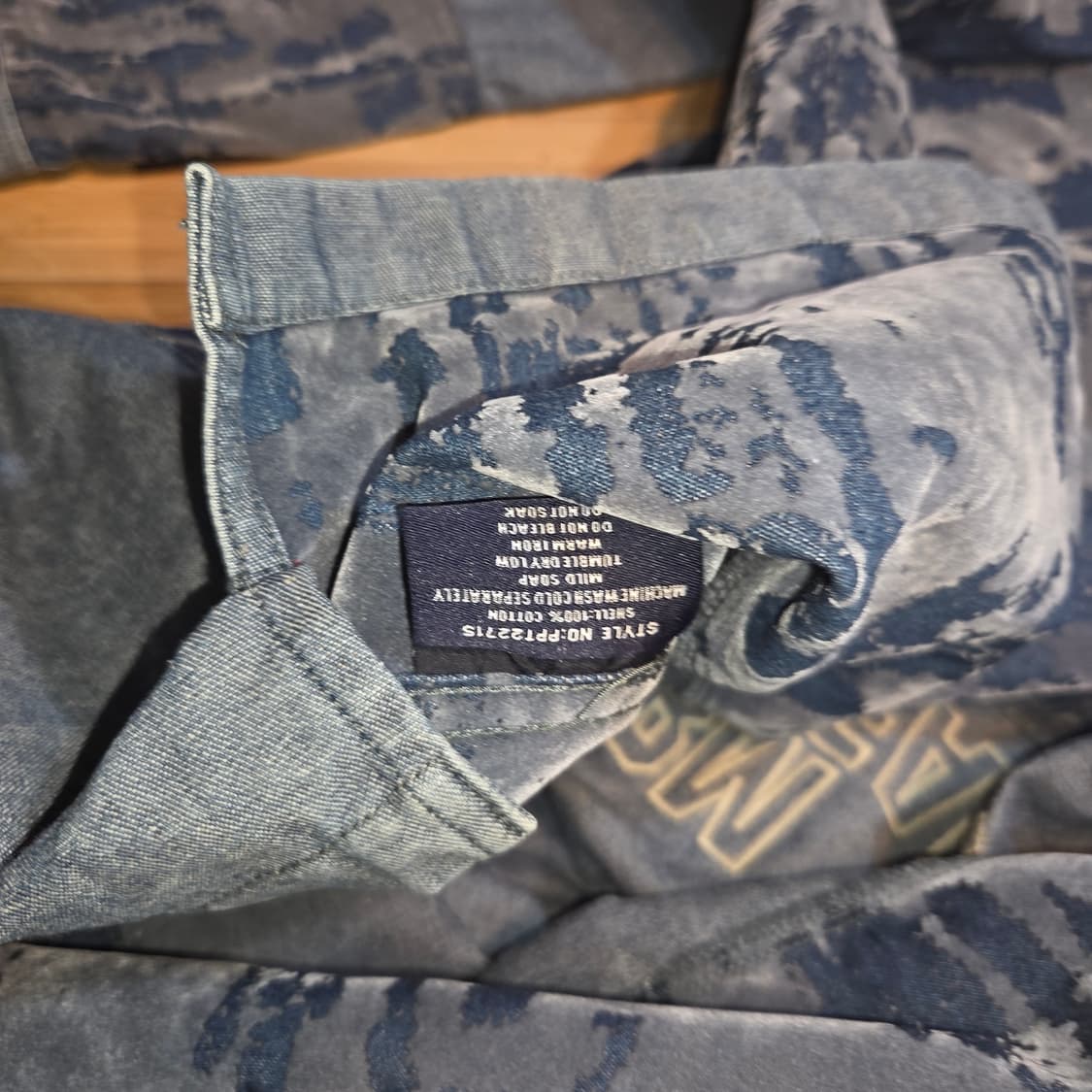 데드스탁 PHAT FARM 팻팜 올드스쿨 빅로고 데님 셔츠 자켓 (2XL 상품이미지7