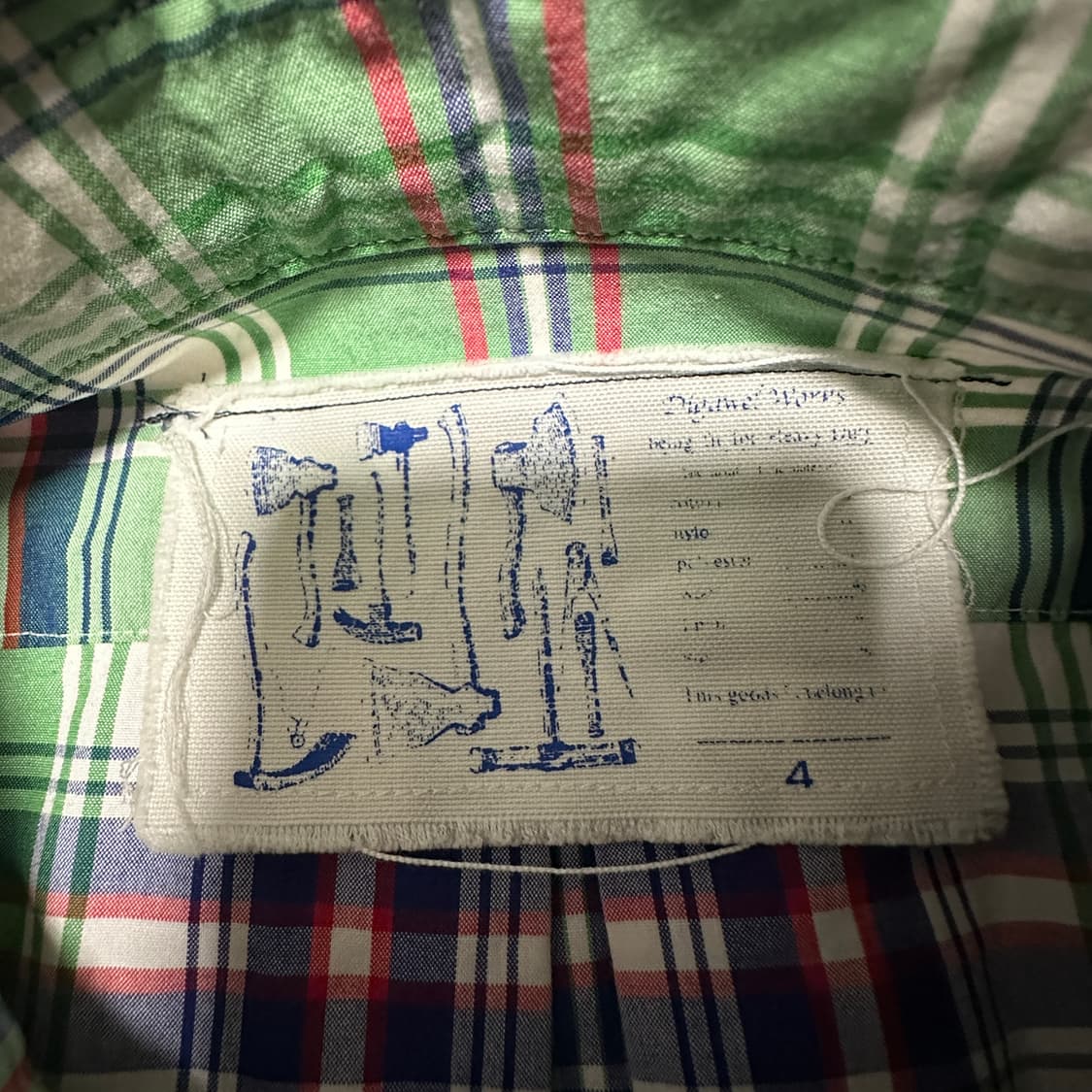 DIGAWEL japan made check shirt 상품이미지3