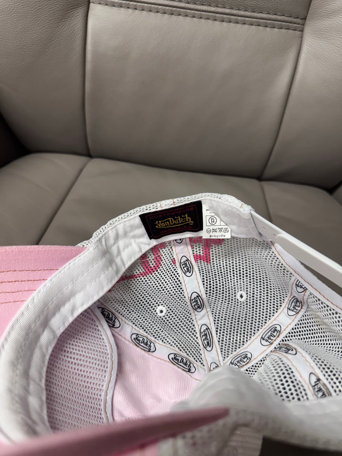 본더치 핑크 매쉬 볼캡 상품이미지4