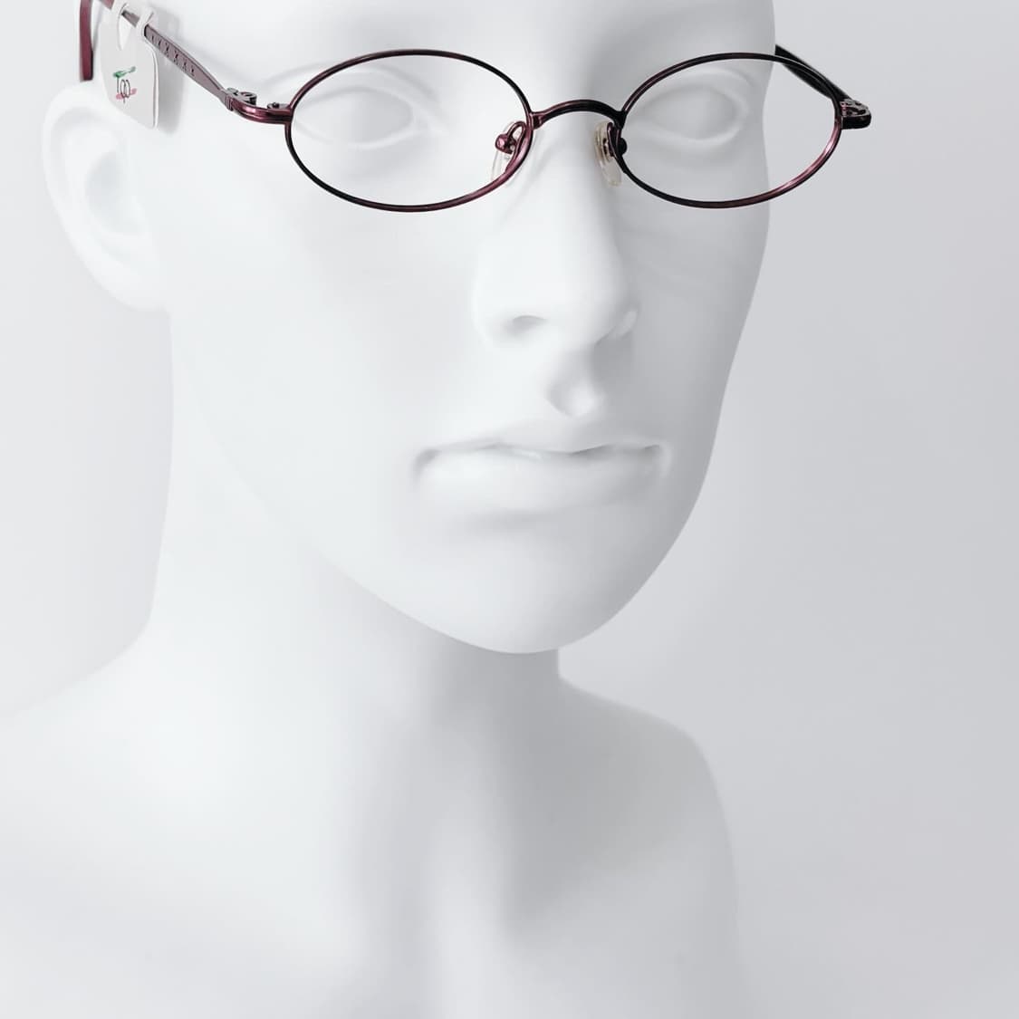 Close-up 핑크레드 오벌 메탈 데드스탁 빈티지안경 상품이미지5