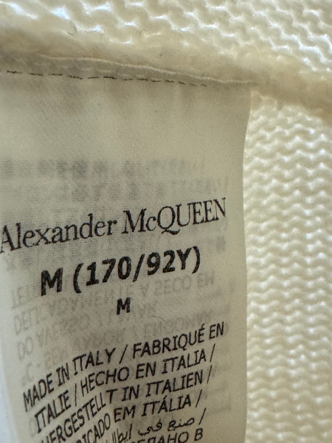 백화점판 알렉산더맥퀸 크롭 니트 M  상품이미지4