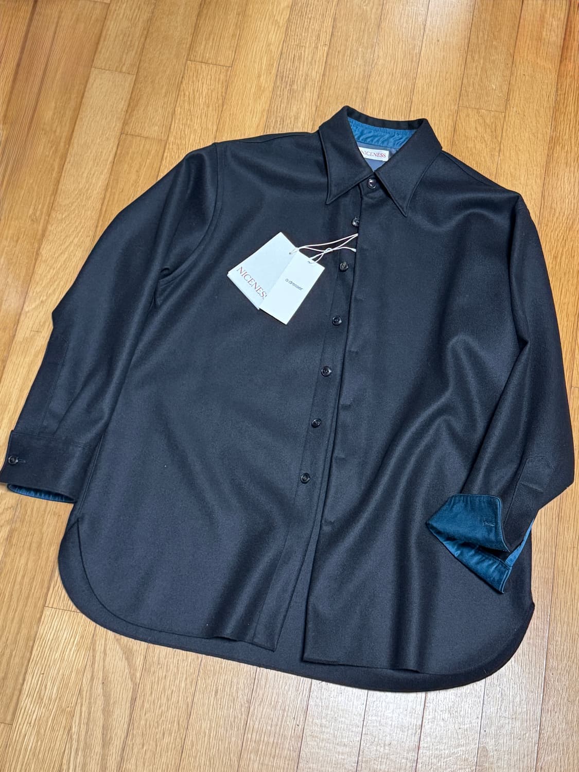 [L]나이스네스 WALLY 울 셔츠팝니다 상품이미지1