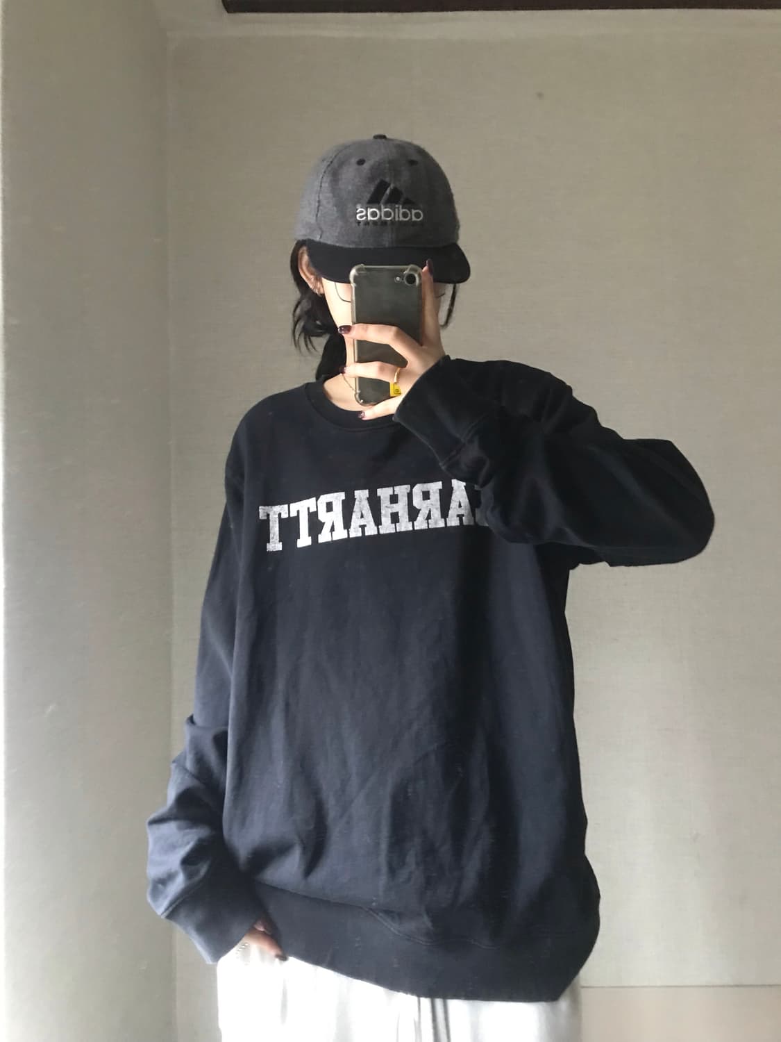 칼하트 블랙 오버핏 맨투맨 상품이미지4