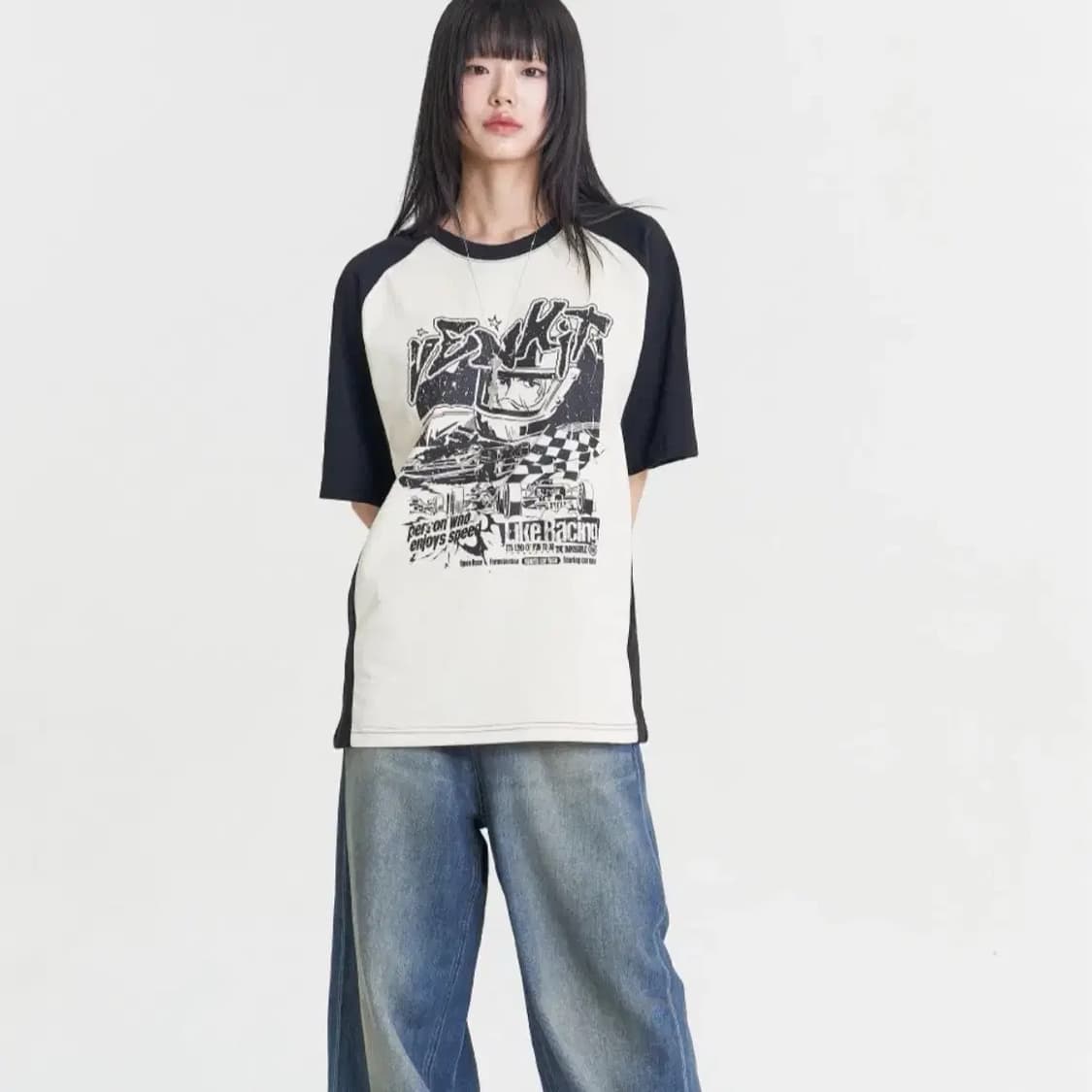VHT 벤힛 레글런 여성 반팔티셔츠 XL 상품이미지1
