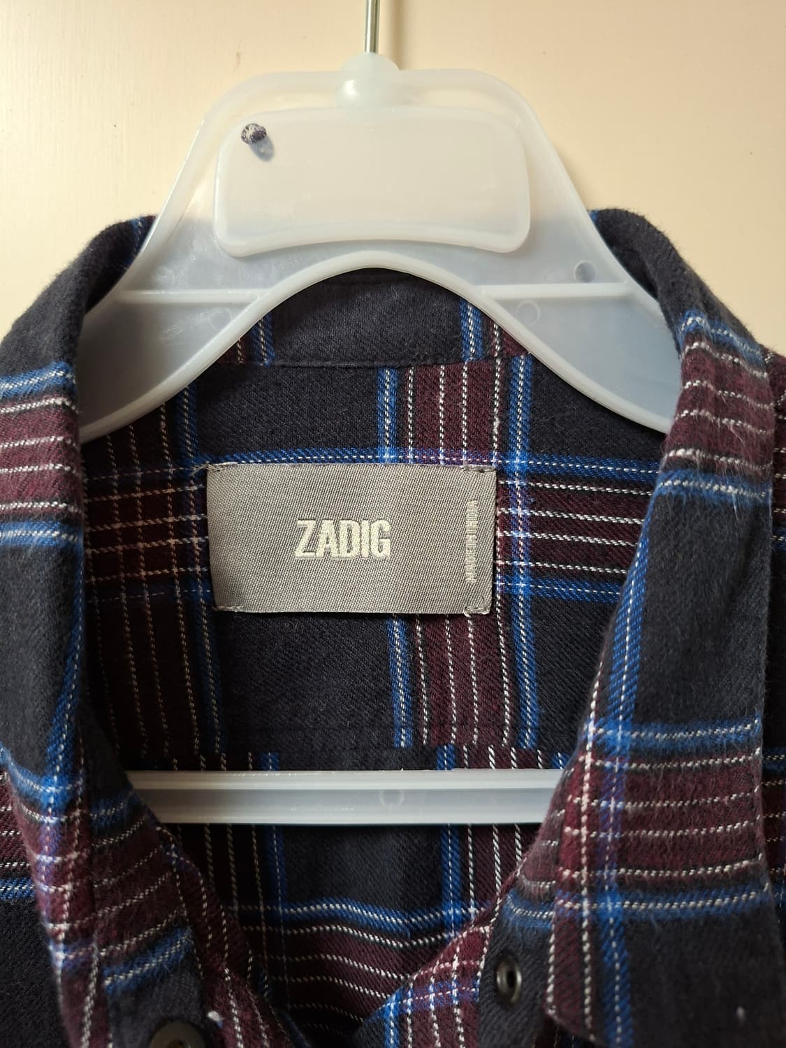 [여성] 자딕앤볼테르 정품 체크 셔츠 L 상품이미지4